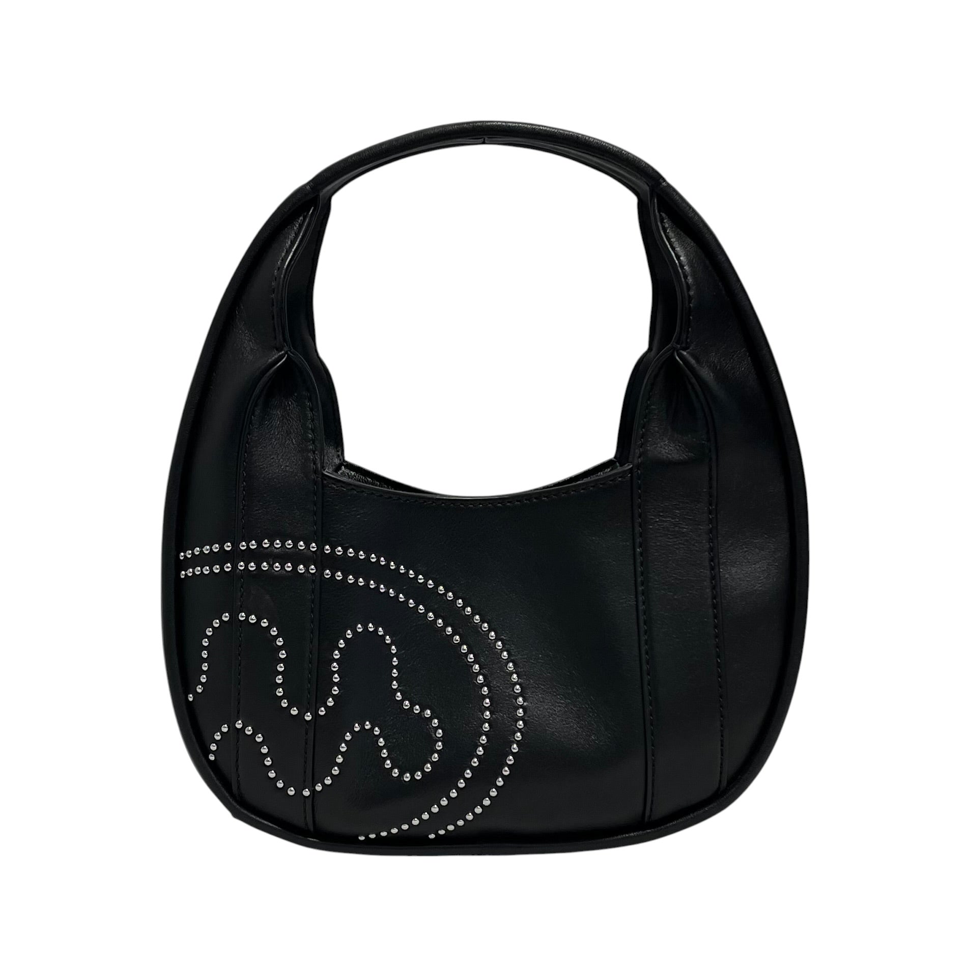 MARC BY MARC JACOBS/MOWALOLA/Hand Bag/Leather/BLK/STUDDED M view 1