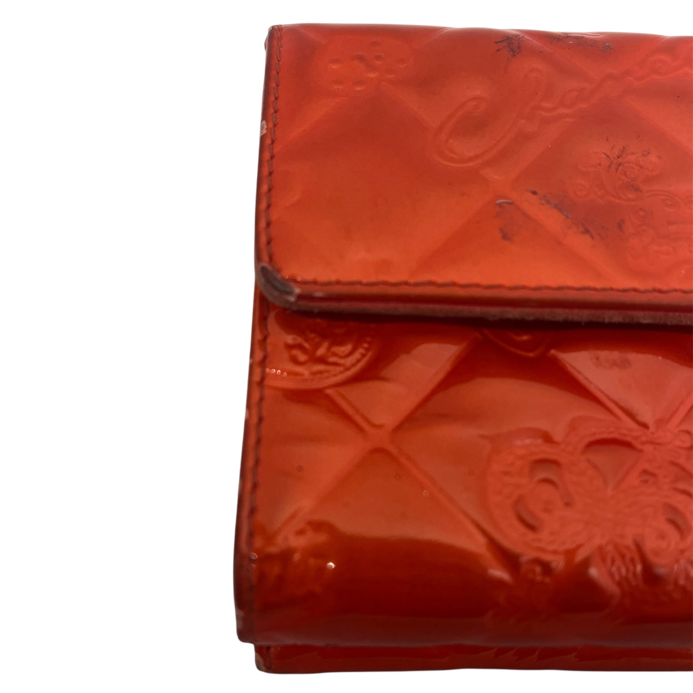 CHANEL/Trifold Wallet/Monogram/Leather/ORN/brilliant qulted patent leathe view 9