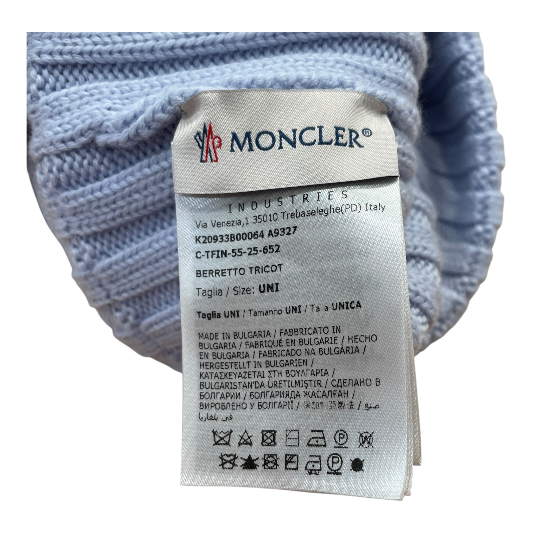 MONCLER/Beanie/OS/Cotton/BLU/ view 3