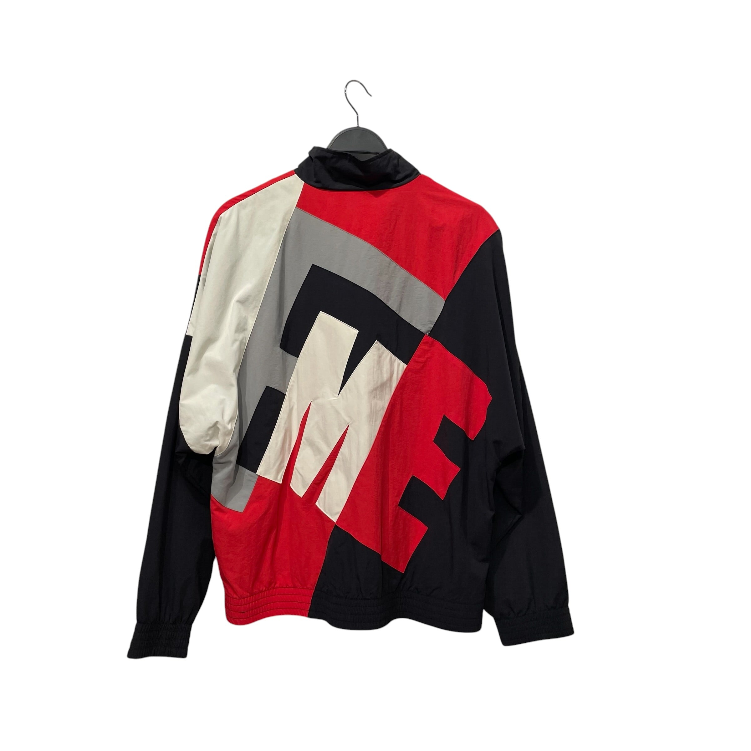Supreme/Windbreaker/L/Nylon/RED/All Over Print/big letter track jacket view 2