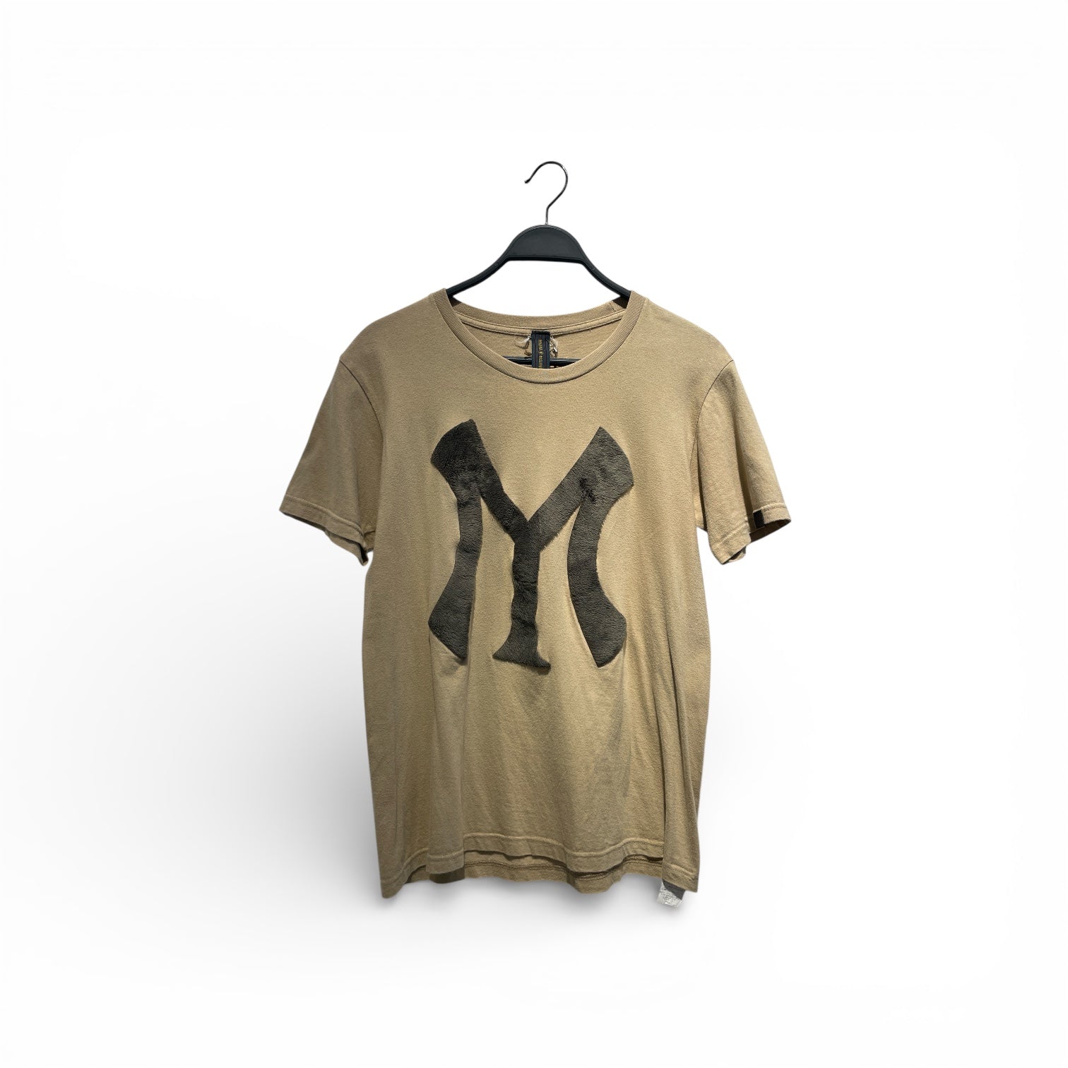 MIHARA YASUHIRO/T-Shirt/Cotton/BEG/logo green view 1