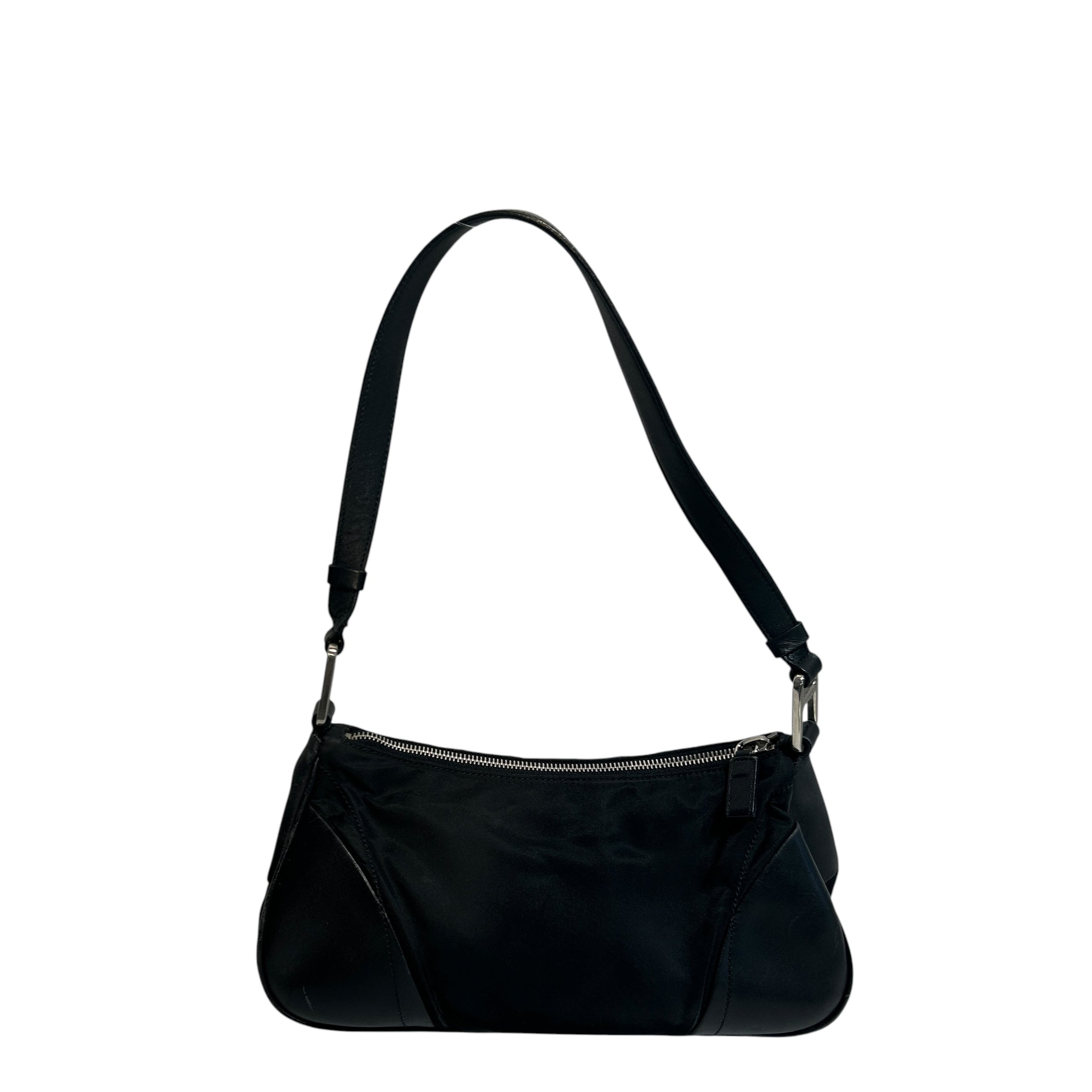 PRADA/Hand Bag/Nylon/BLK/TESSUTO NYLON/LEATHER ACCENTS view 2