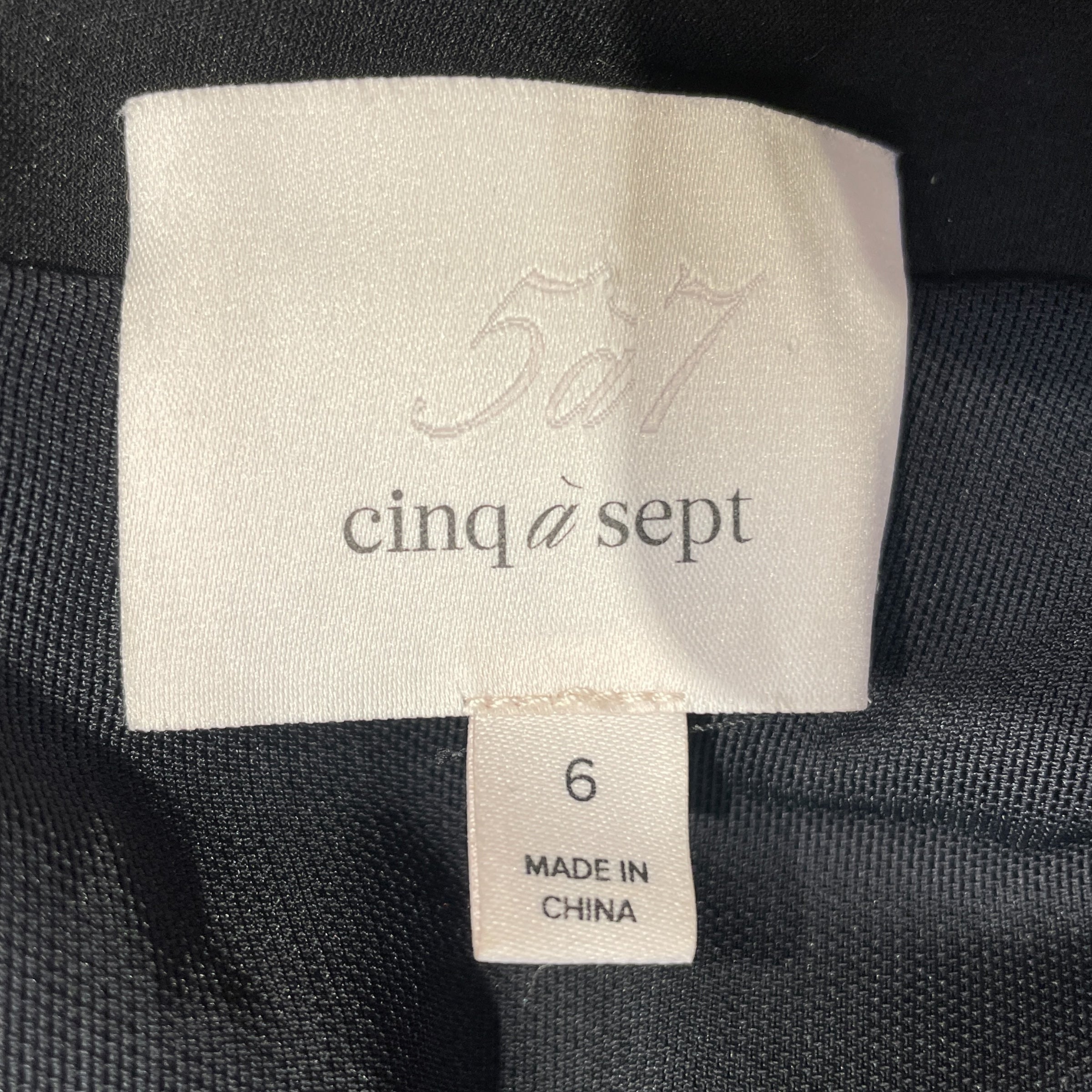 Cinq a Sept/LS Dress/6/Polyester/BLK/Mini Length/Open Back High Neck Rouched view 3
