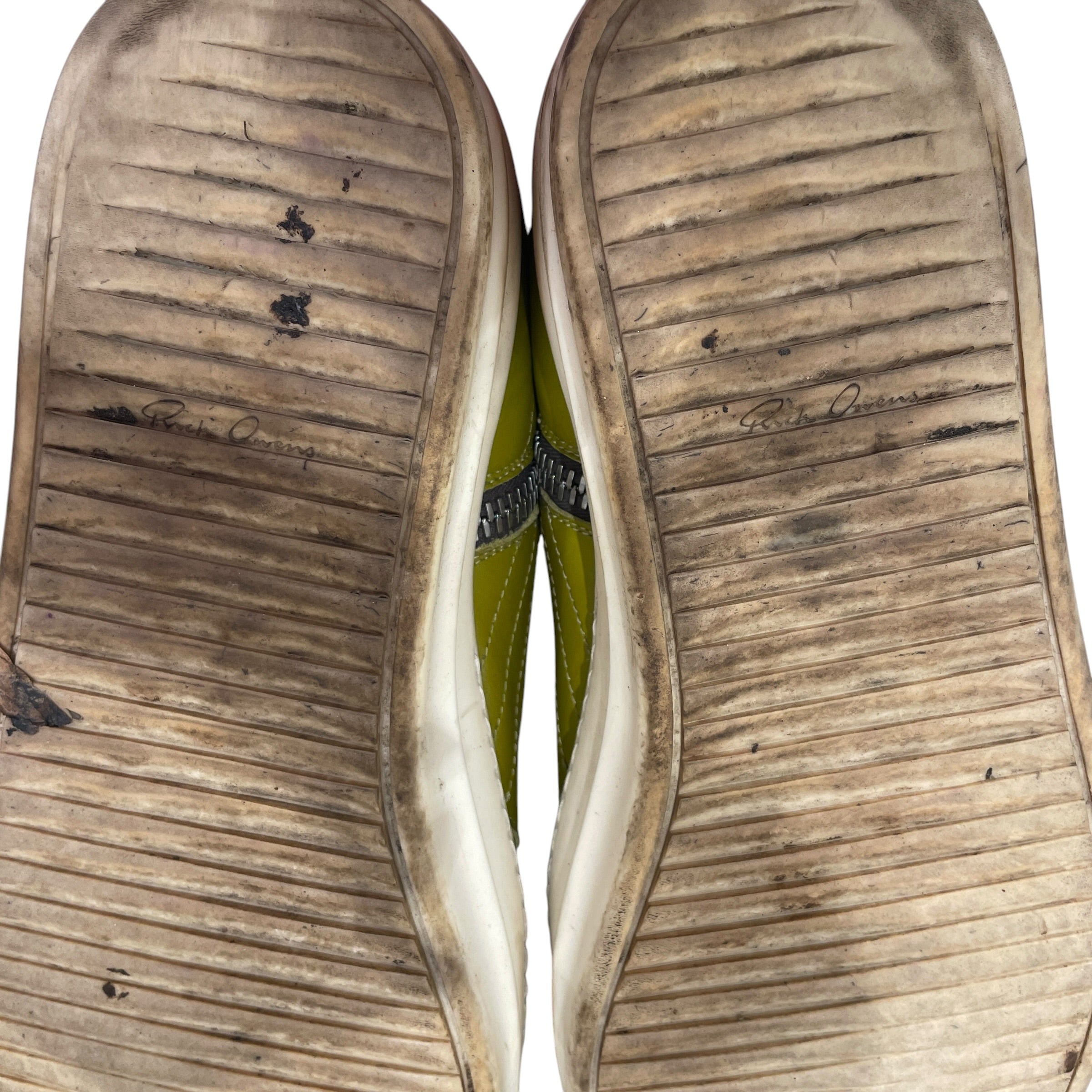 Rick Owens/Hi-Sneakers/EU 48/Leather/GRN/CARGO view 4