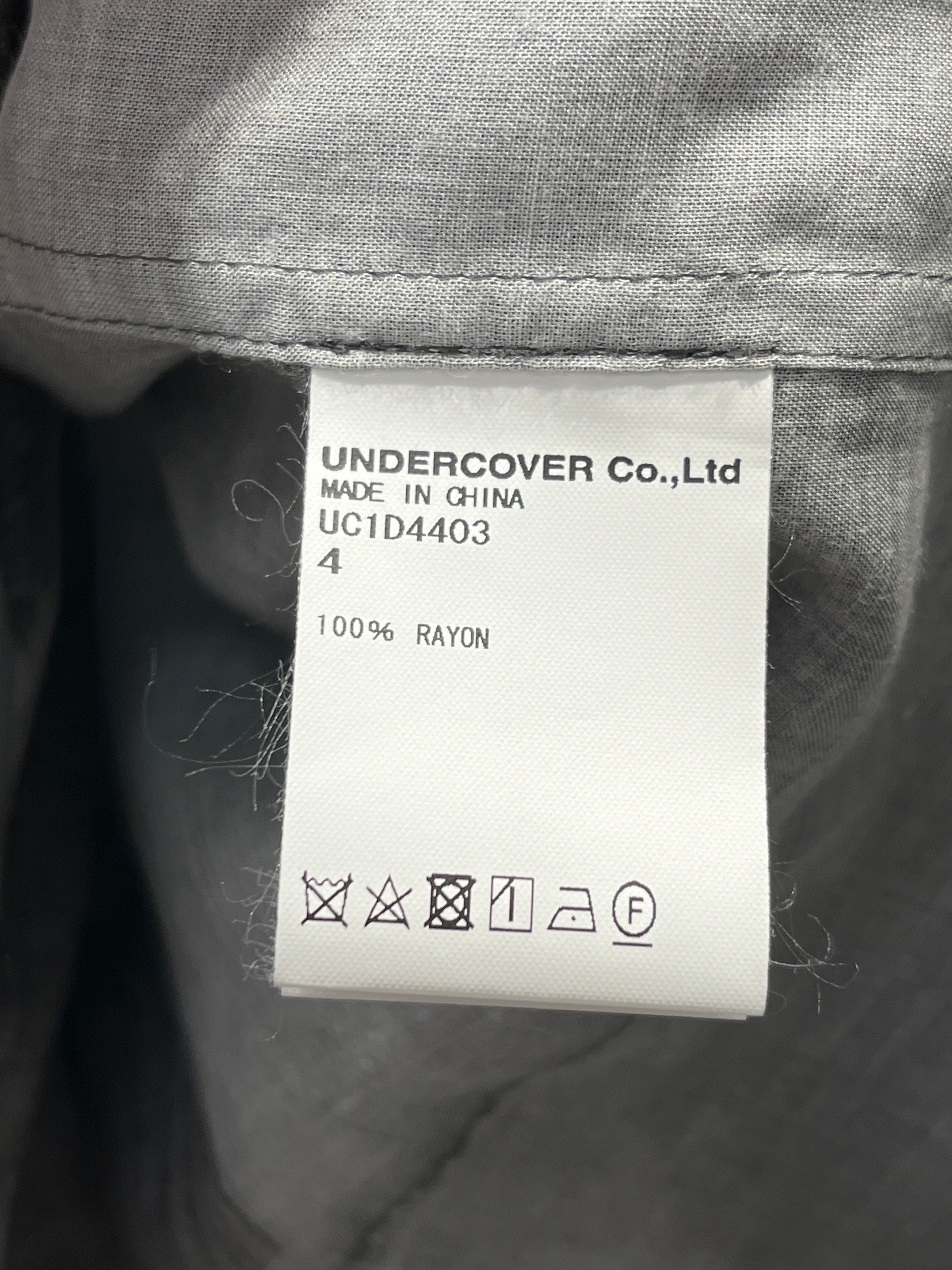 UNDERCOVER/SS Shirt/4/BLK/Dress/All Over Print/ view 4