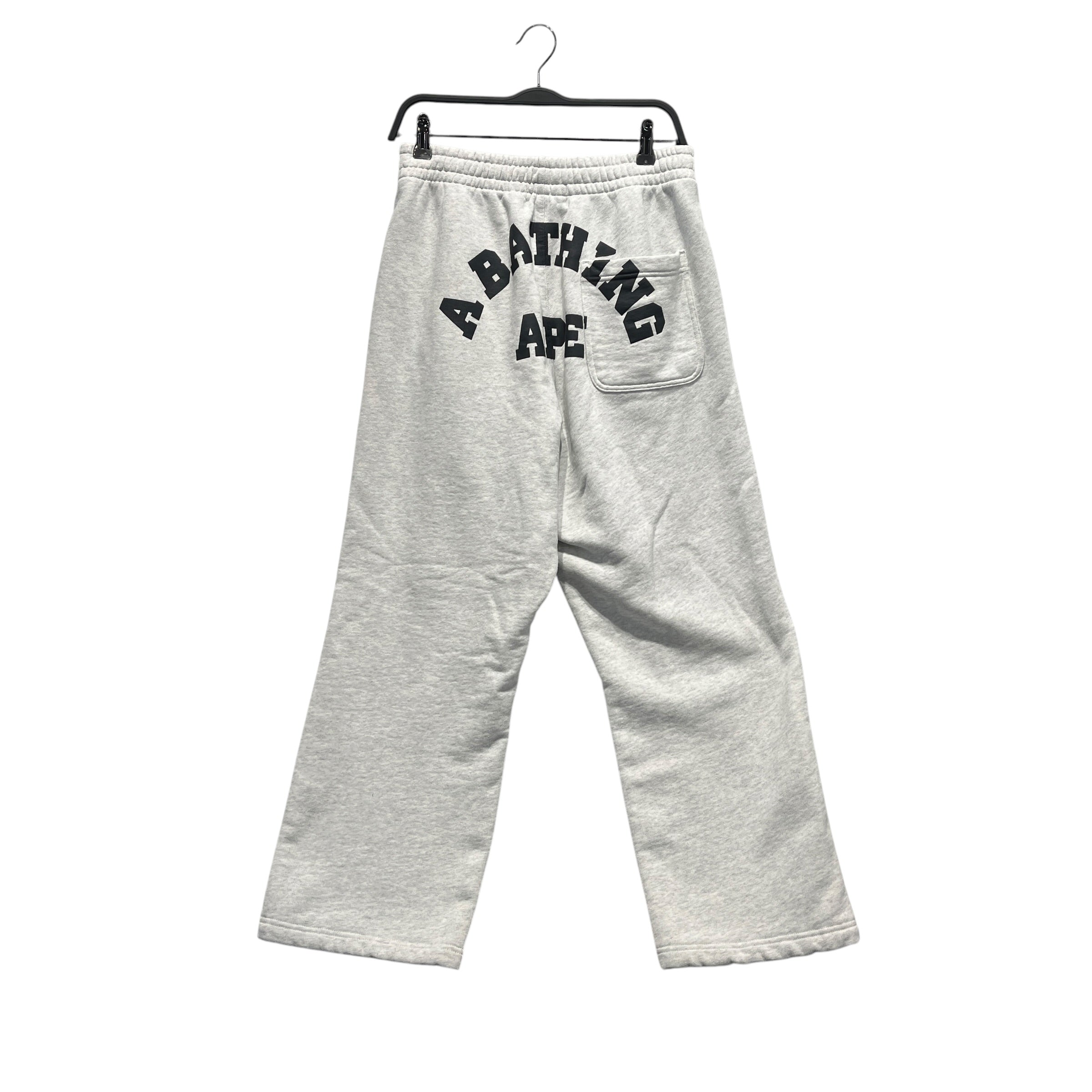A BATHING APE/Pants/S/Cotton/SLV/logo on back view 2