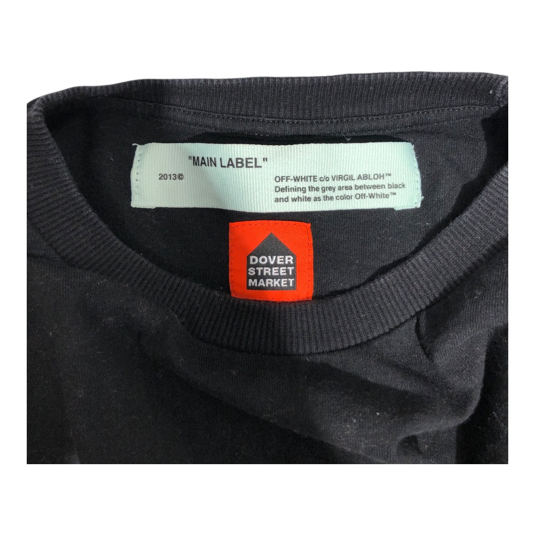 OFF-WHITE/DOVER STREET MARKET/T-Shirt/S/Cotton/BLK/Graphic/location location view 3