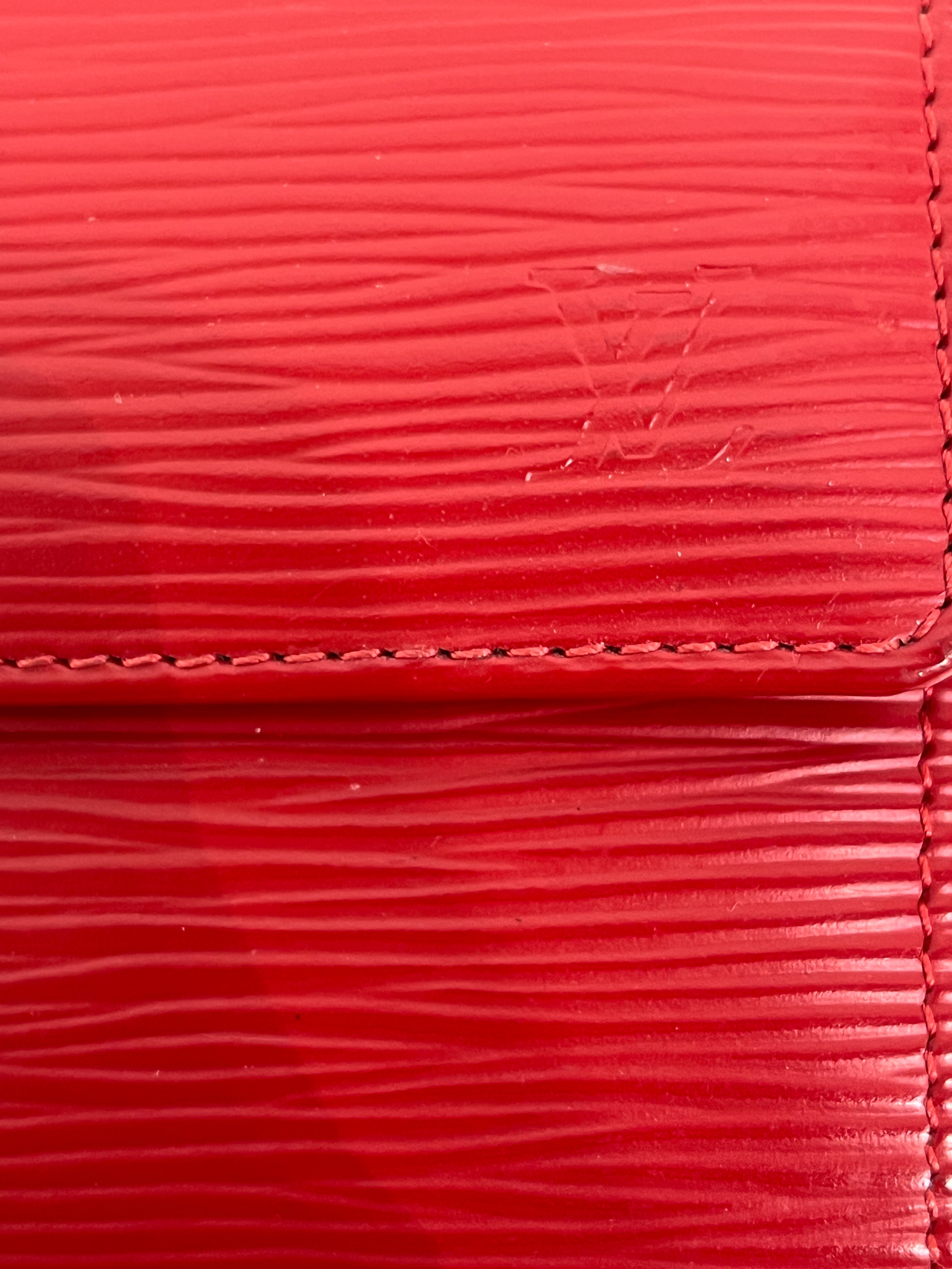 LOUIS VUITTON/Long Wallet/Leather/RED/L's/CA3102 view 4