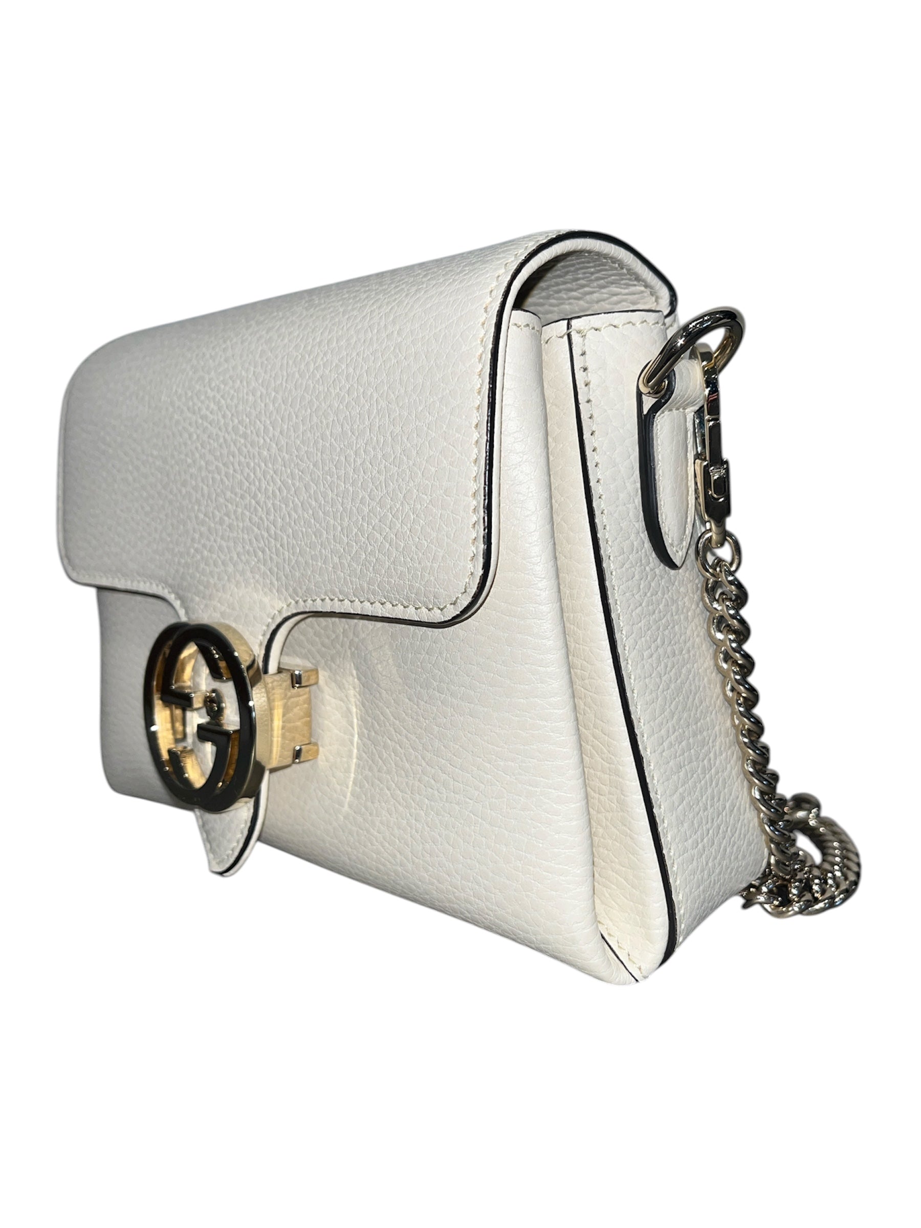 GUCCI/Cross Body Bag/Leather/CRM/607720527066 INTERLOCKING view 6