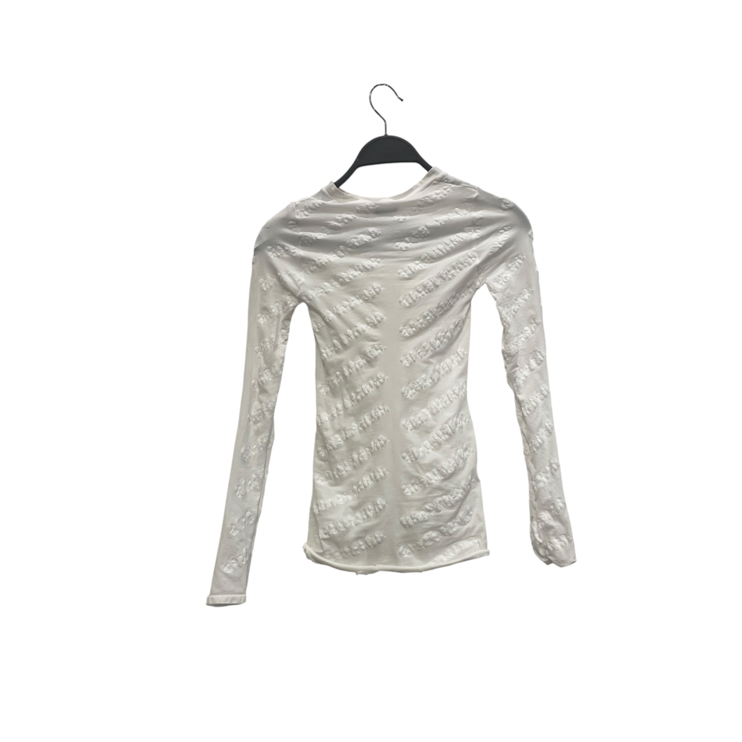 BALENCIAGA/Blouse/S/Cotton/WHT/LS ALL OVER CLOUD PRINT view 3