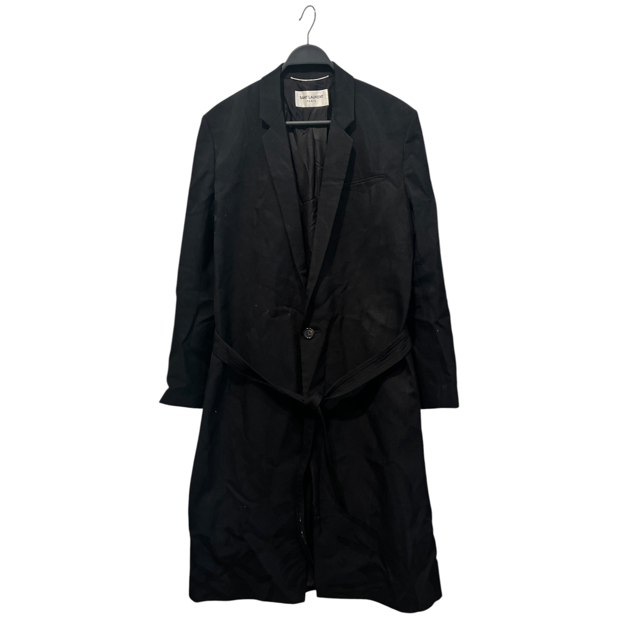 SAINT LAURENT/Coat/50/Wool/BLK/ view 1