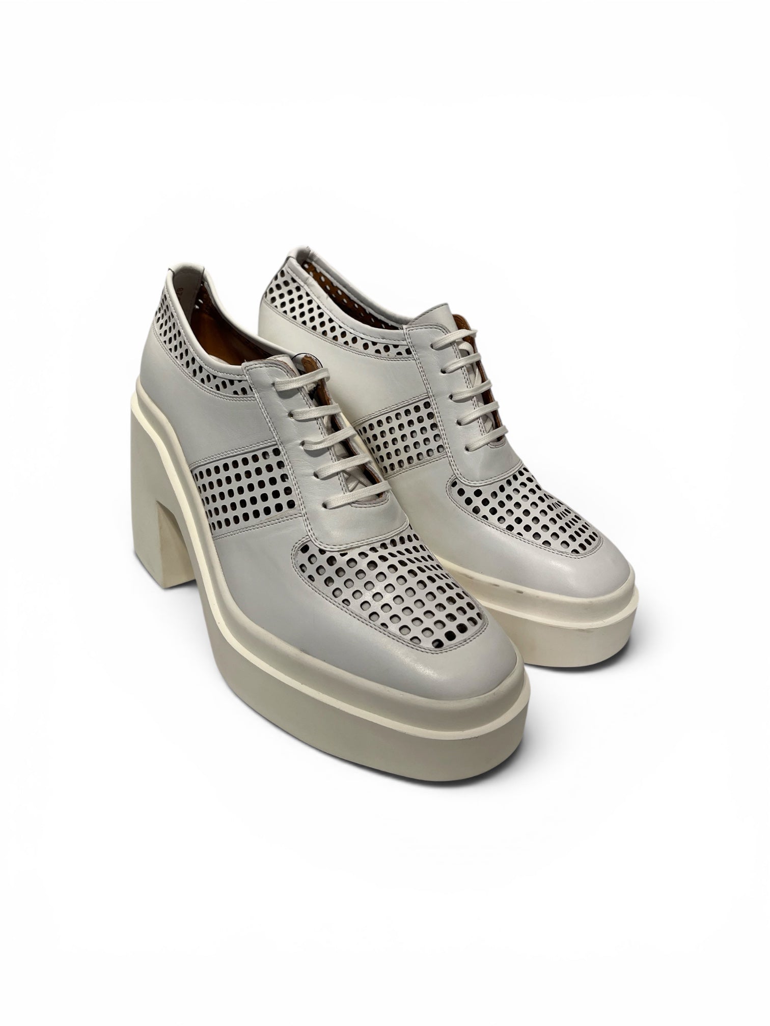 Robert Clergerie/Heels/US 9/Leather/WHT/ view 1