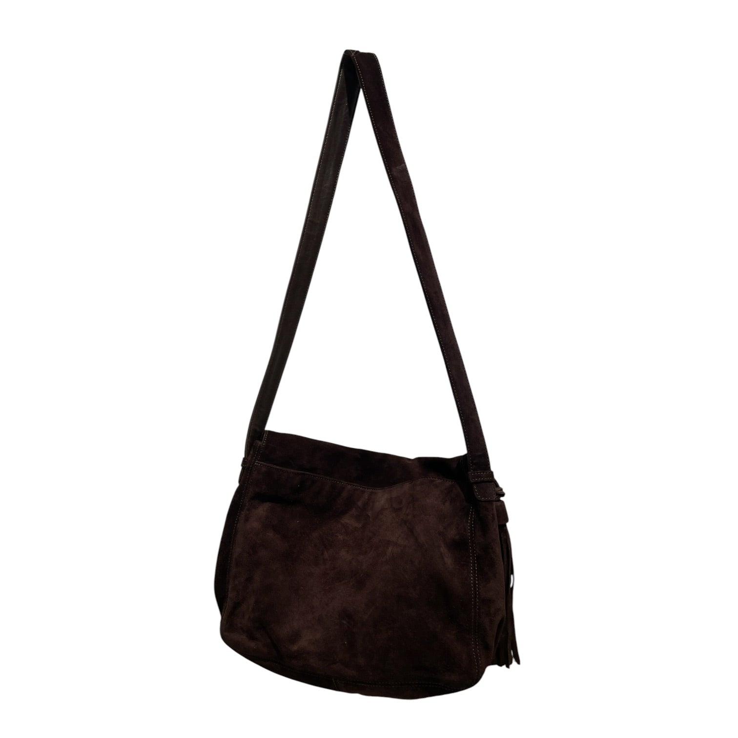 CHANEL/Cross Body Bag/Suede/BRW/CC TASSEL MESSENGER view 2
