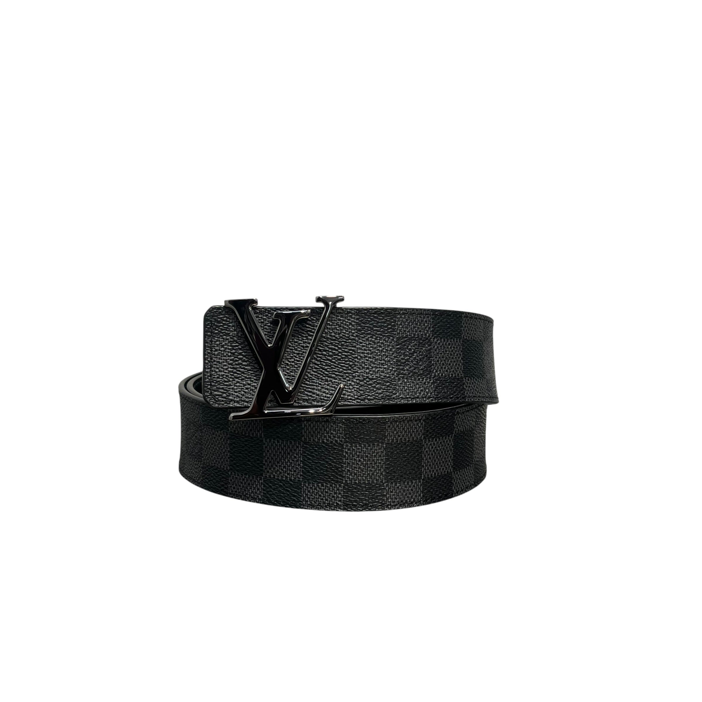LOUIS VUITTON/Belt/Monogram/BLK/M's/DAIMER CHECK SIZE 32 view 1
