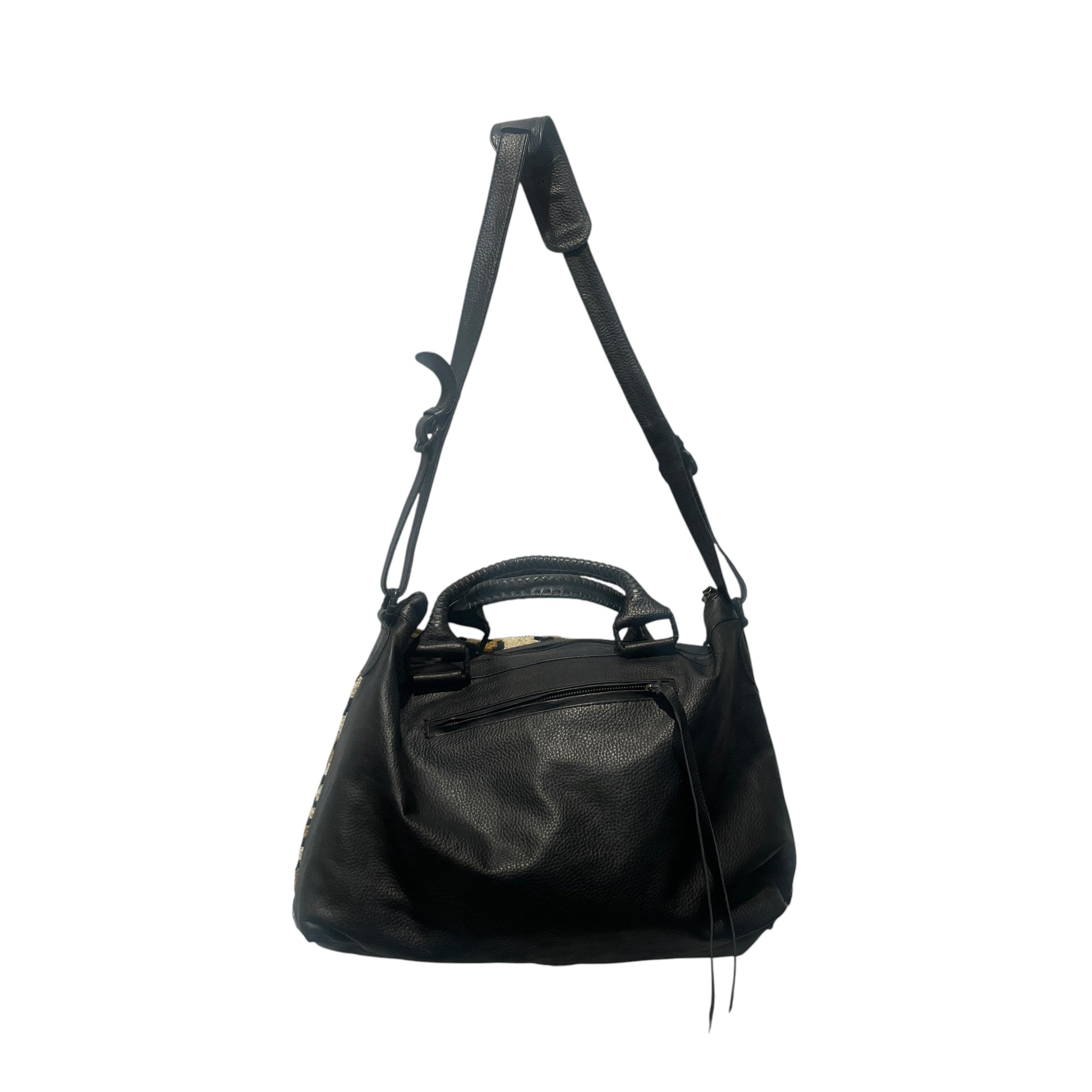 Cleobella/Hand Bag/Leopard/Leather/BLK/WEEKENDER view 2