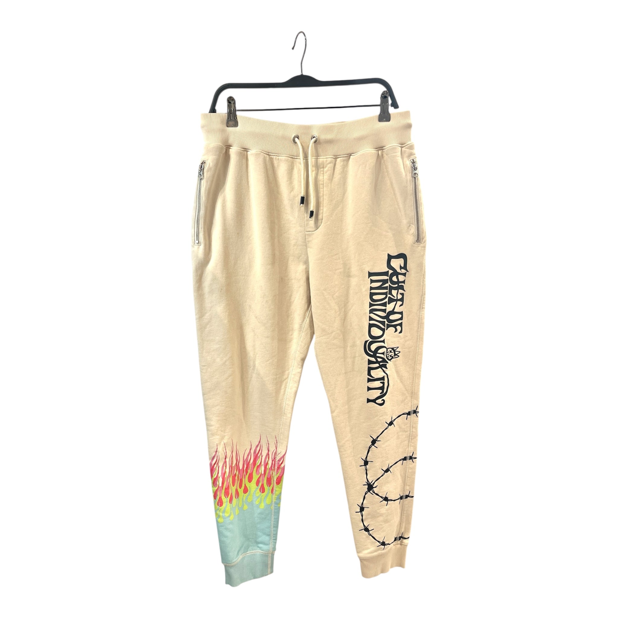 Cult of Individuality/Pants/M/Cotton/BEG/Graphic/Barbed Sweatpants view 1