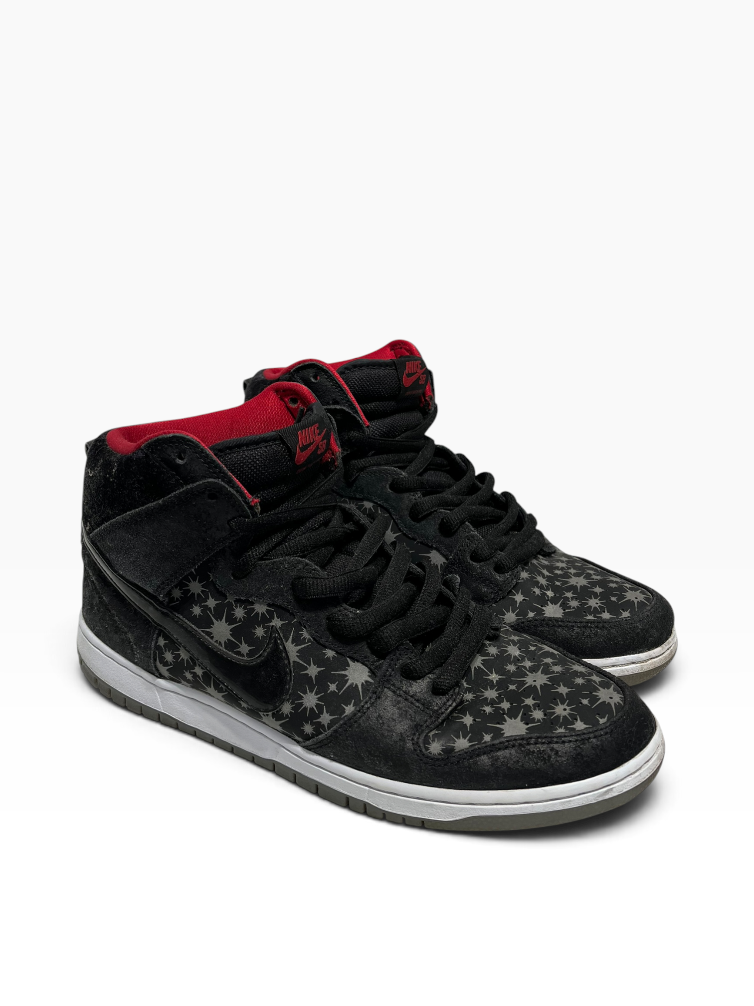 NIKE SB/Hi-Sneakers/US 11/Cotton/BLK/sparkle print on toe view 1