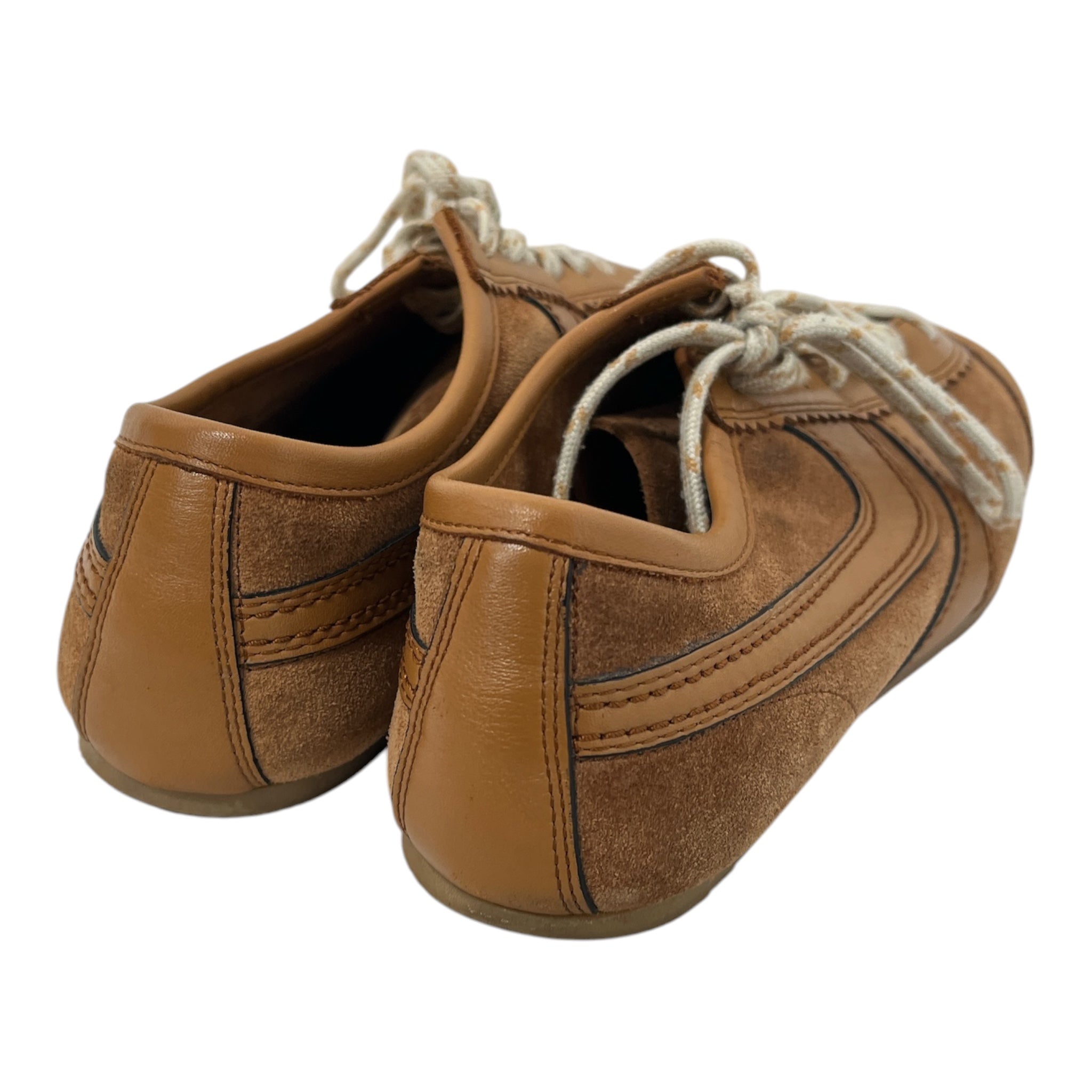 DRIES VAN NOTEN/Low-Sneakers/Suede/BRW/leather trim lace up sneakers view 5