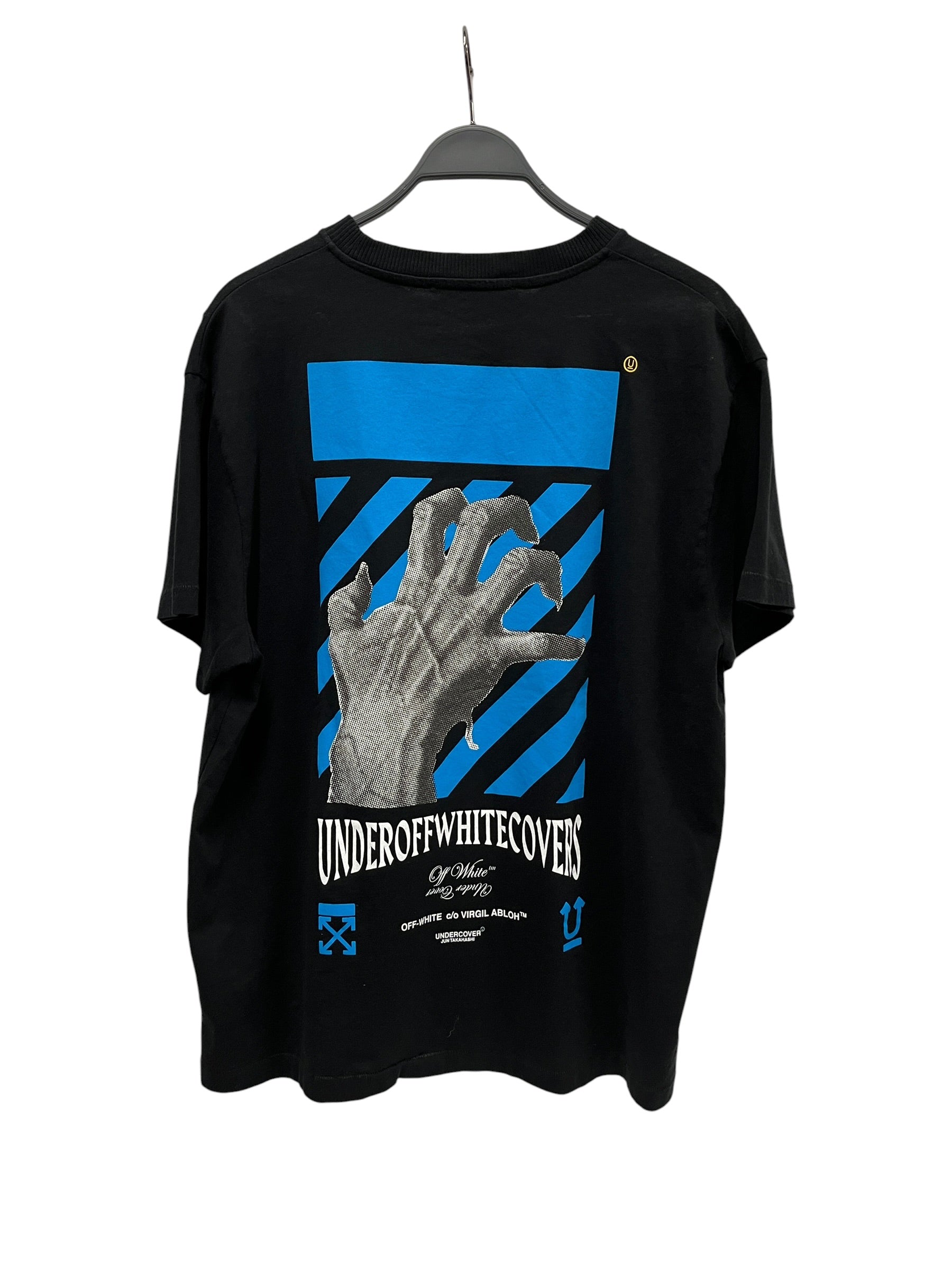 OFF-WHITE/UNDERCOVER/T-Shirt/L/Cotton/BLK/Graphic/"HAND DART" view 2