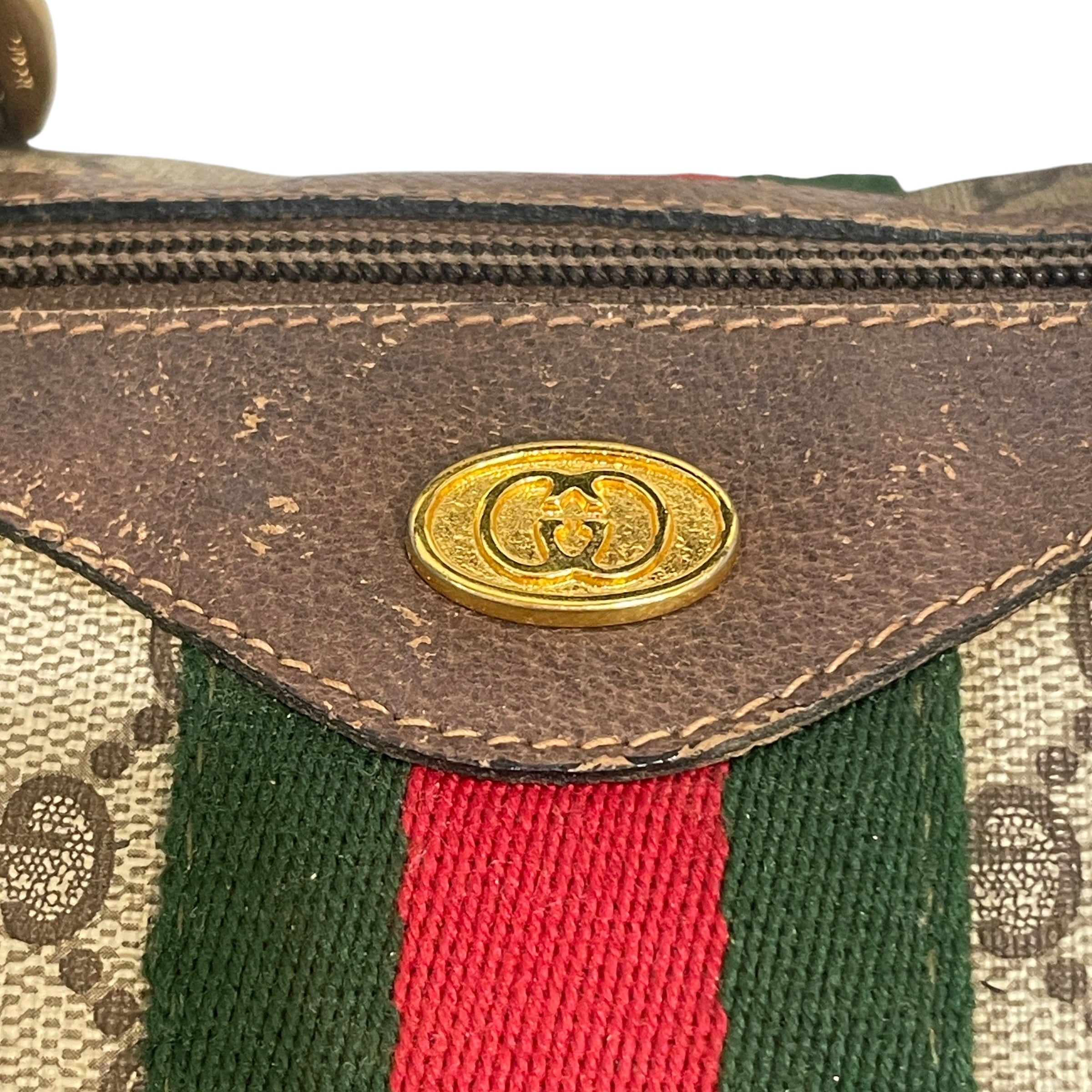 GUCCI/Boston Bag/Monogram/Leather/BRW/GG Monogram view 6