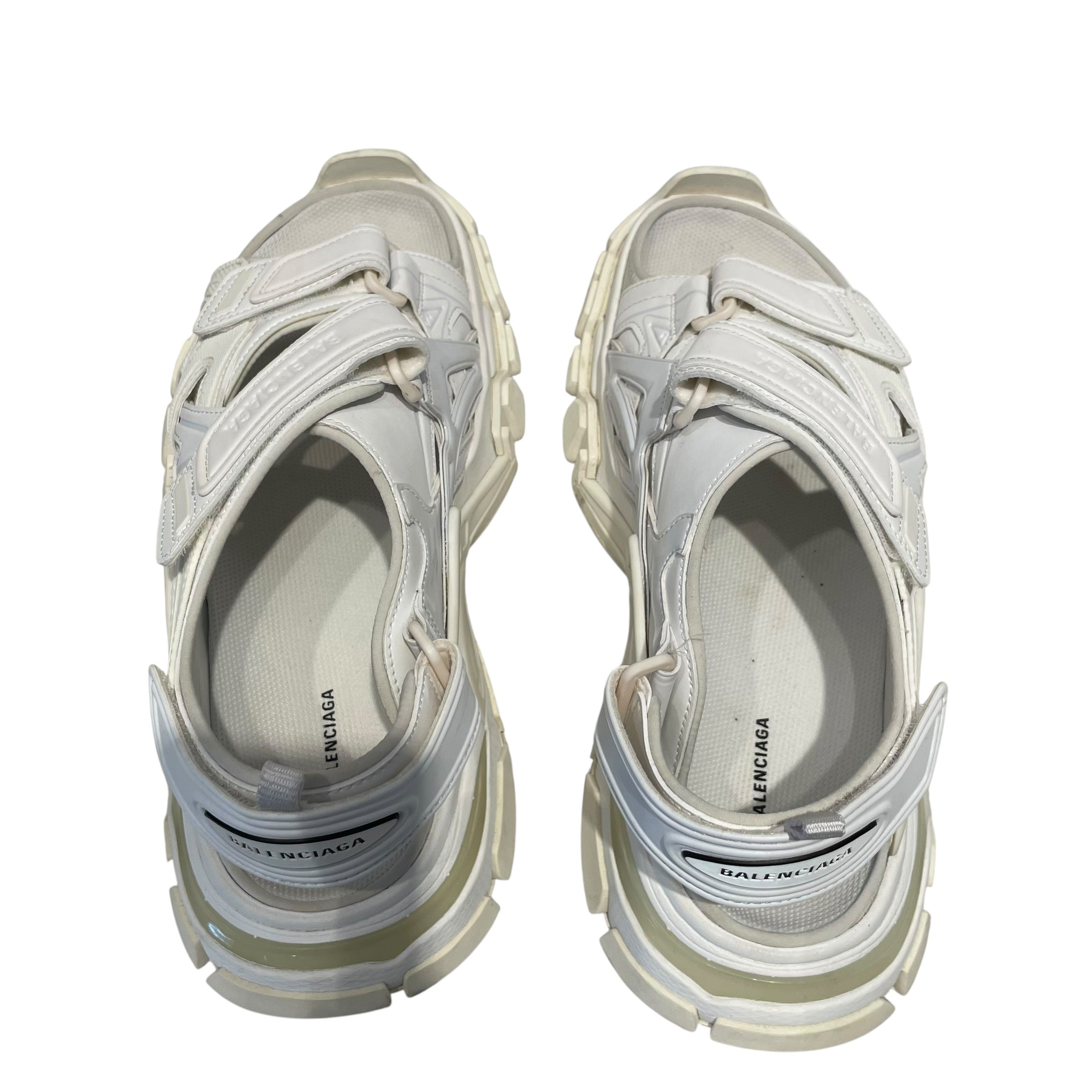 BALENCIAGA/Sandals/US 12/Leather/WHT/Track Sandal view 4