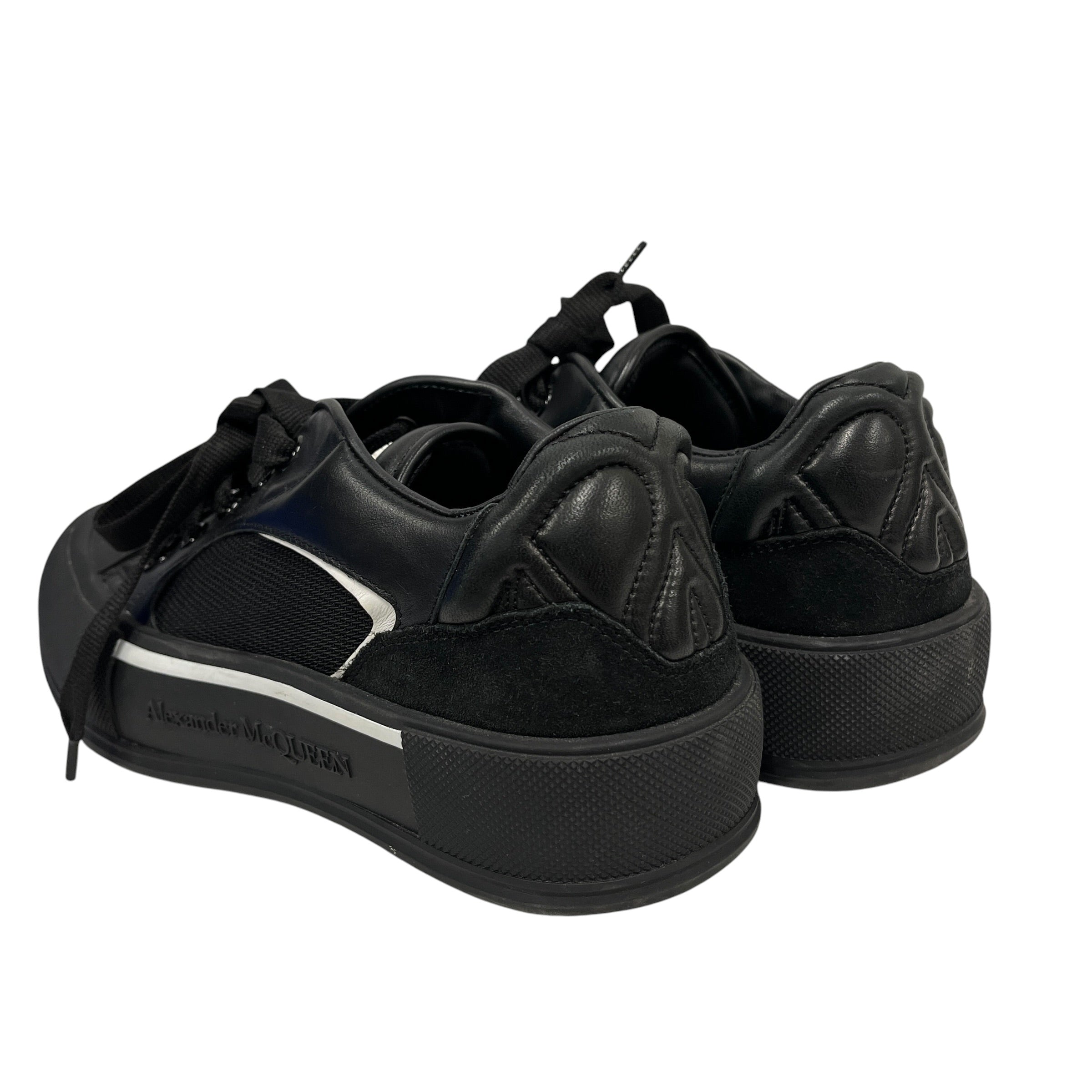 Alexander McQueen/Low-Sneakers/EU 41/BLK/Straight Tip/ view 2