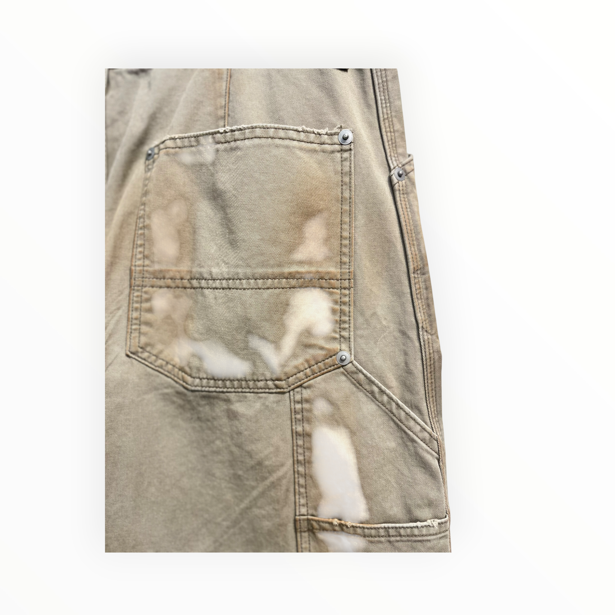 EASTLOGUE/Pants/M/Cotton/BEG/oil stained distressing view 4