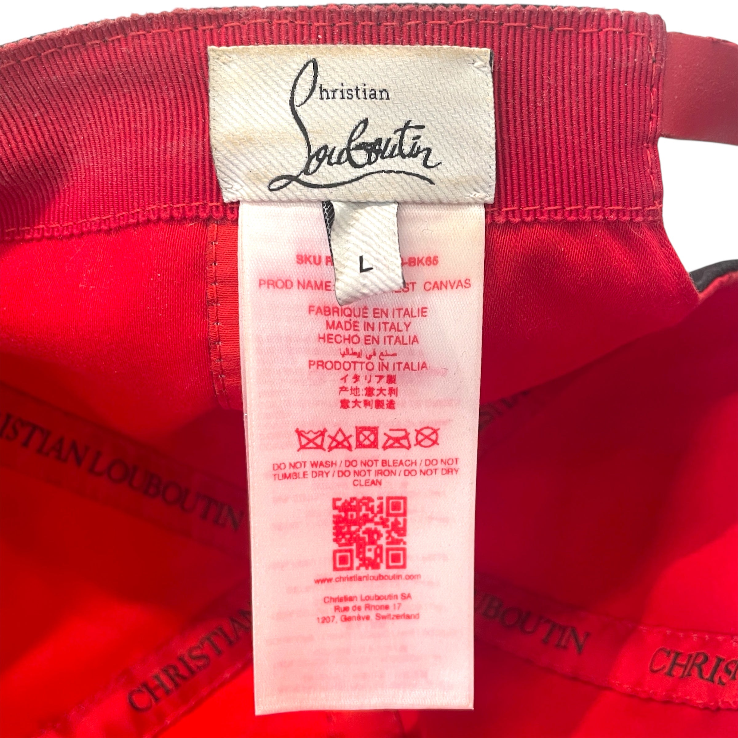 Christian Louboutin/Cap/L/Cotton/BLK/Mooncrest view 3