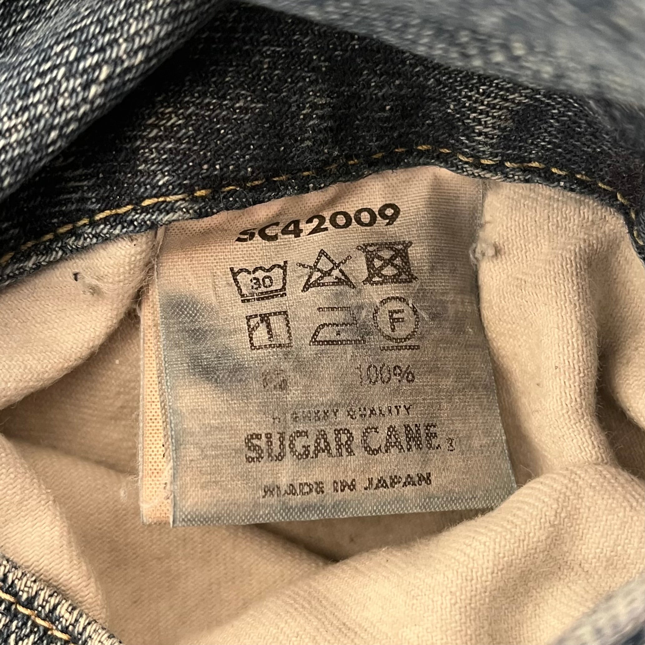 SUGAR CANE/Straight Pants/32/Denim/BLU/Button Fly/ view 5