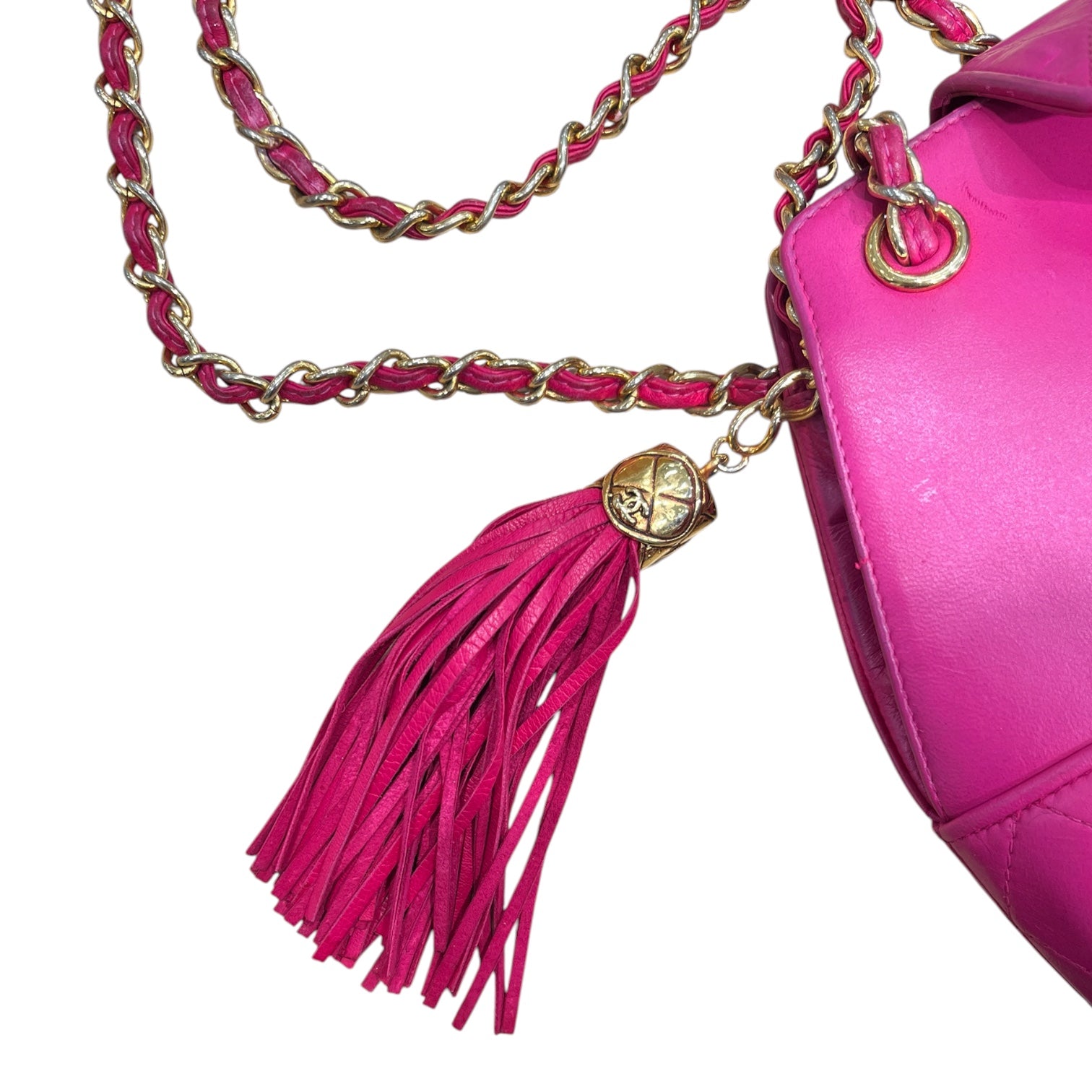 CHANEL/Bag/Leather/PNK/TASSLE KEYCHAIN view 4