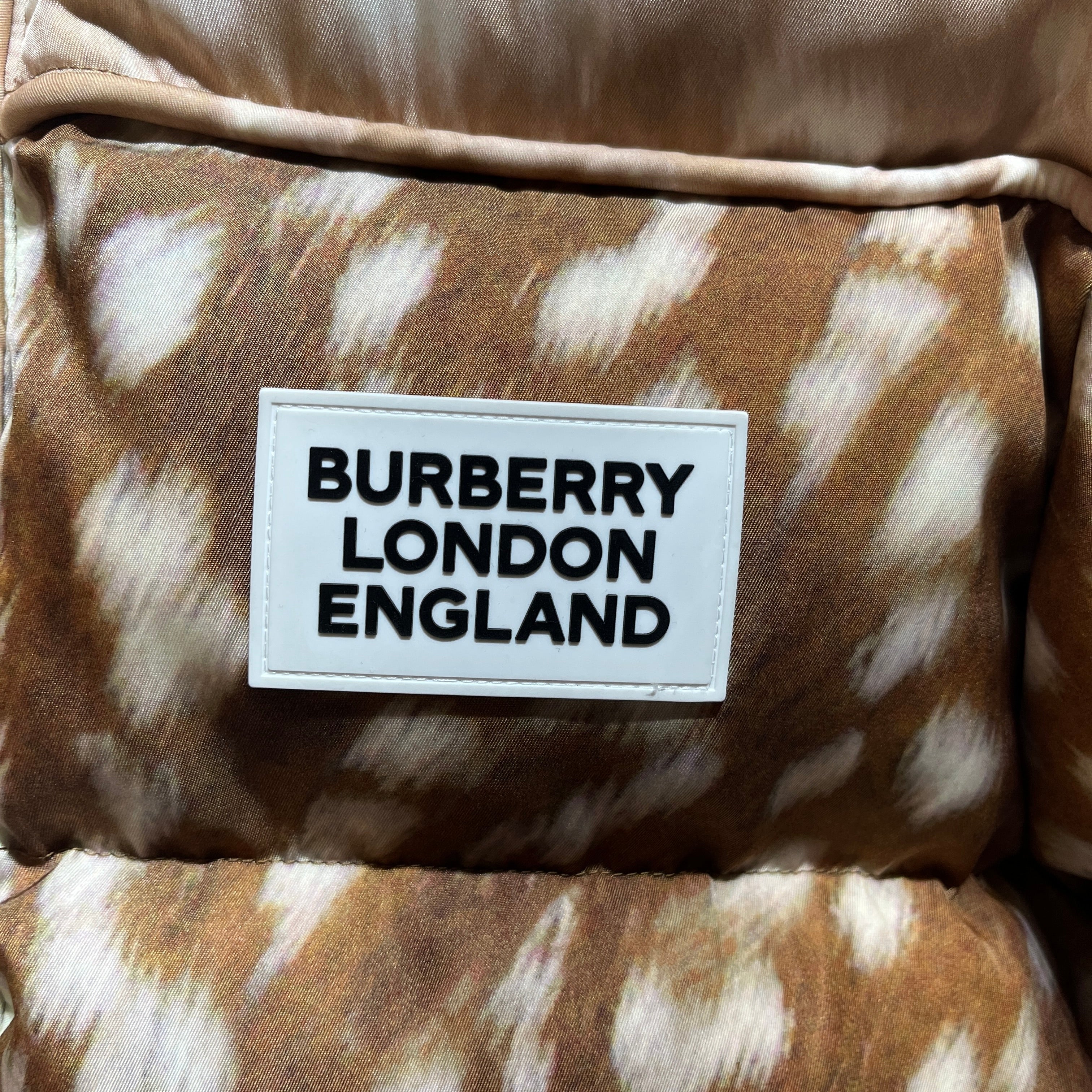 BURBERRY/Puffer Jkt/S/Animal Pattern/Nylon/MLT/deer print puffer view 3