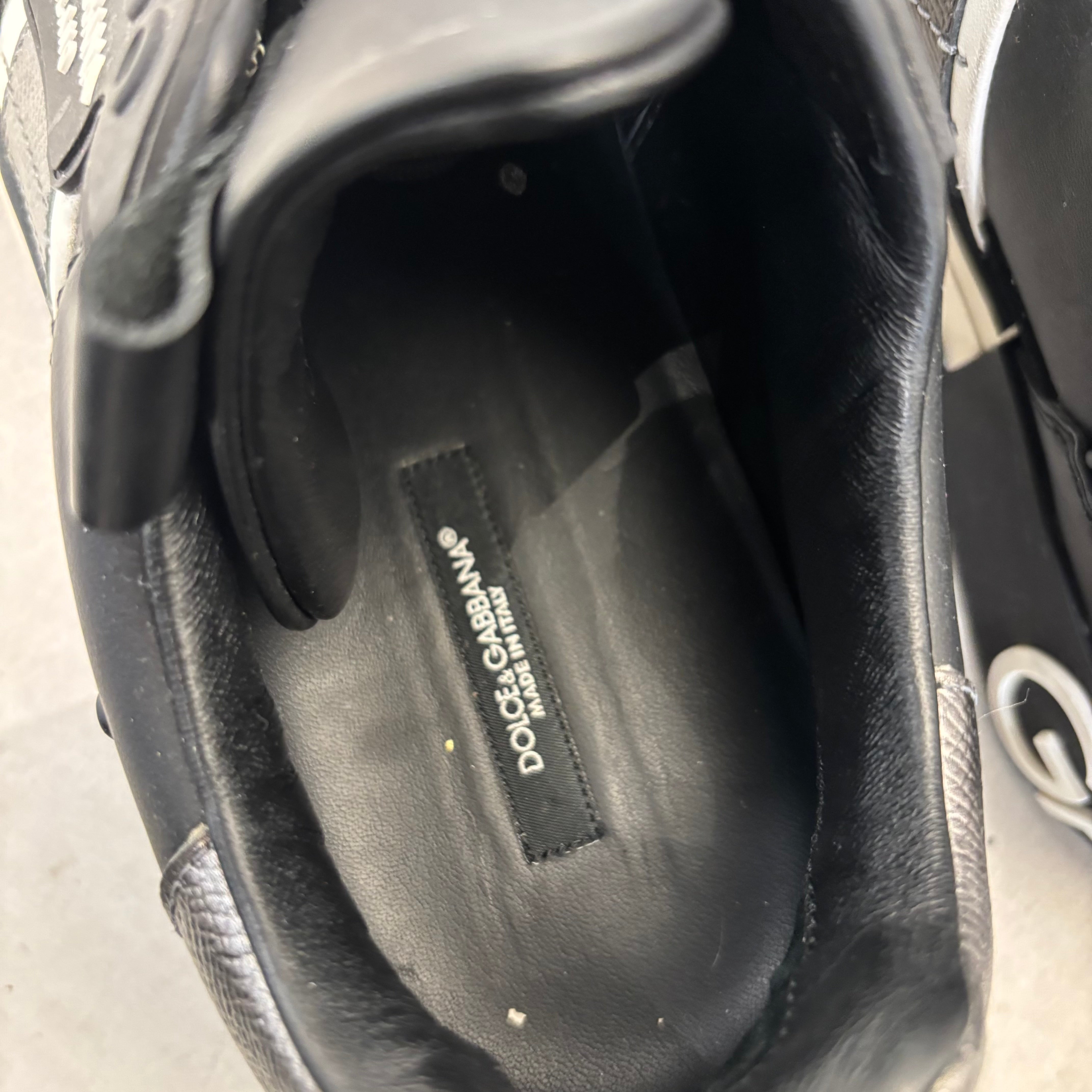 DOLCE&GABBANA/Low-Sneakers/US 8/Leather/BLK/ view 5