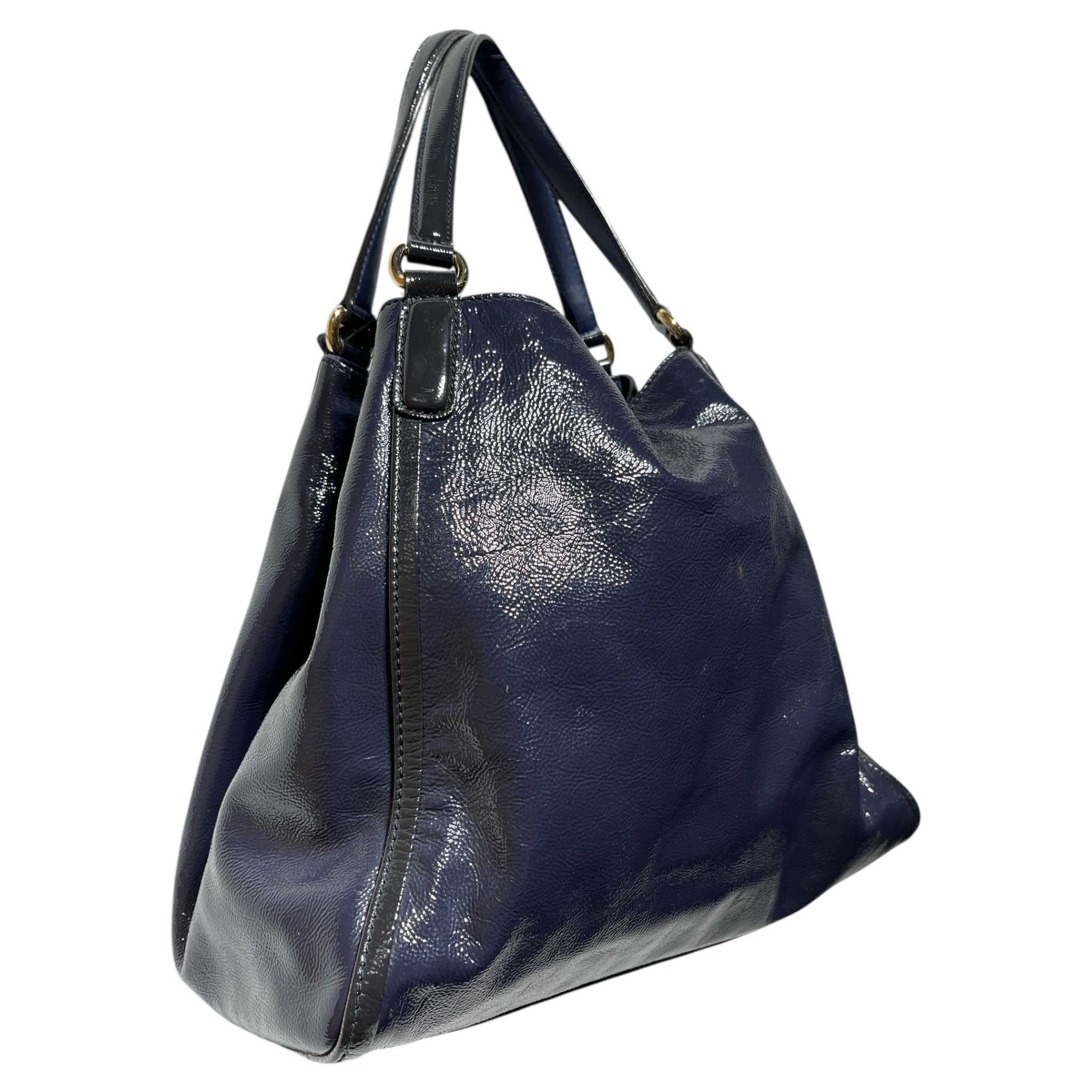 GUCCI/Hand Bag/Leather/NVY/PATENT LEATHER/ SOHO view 4