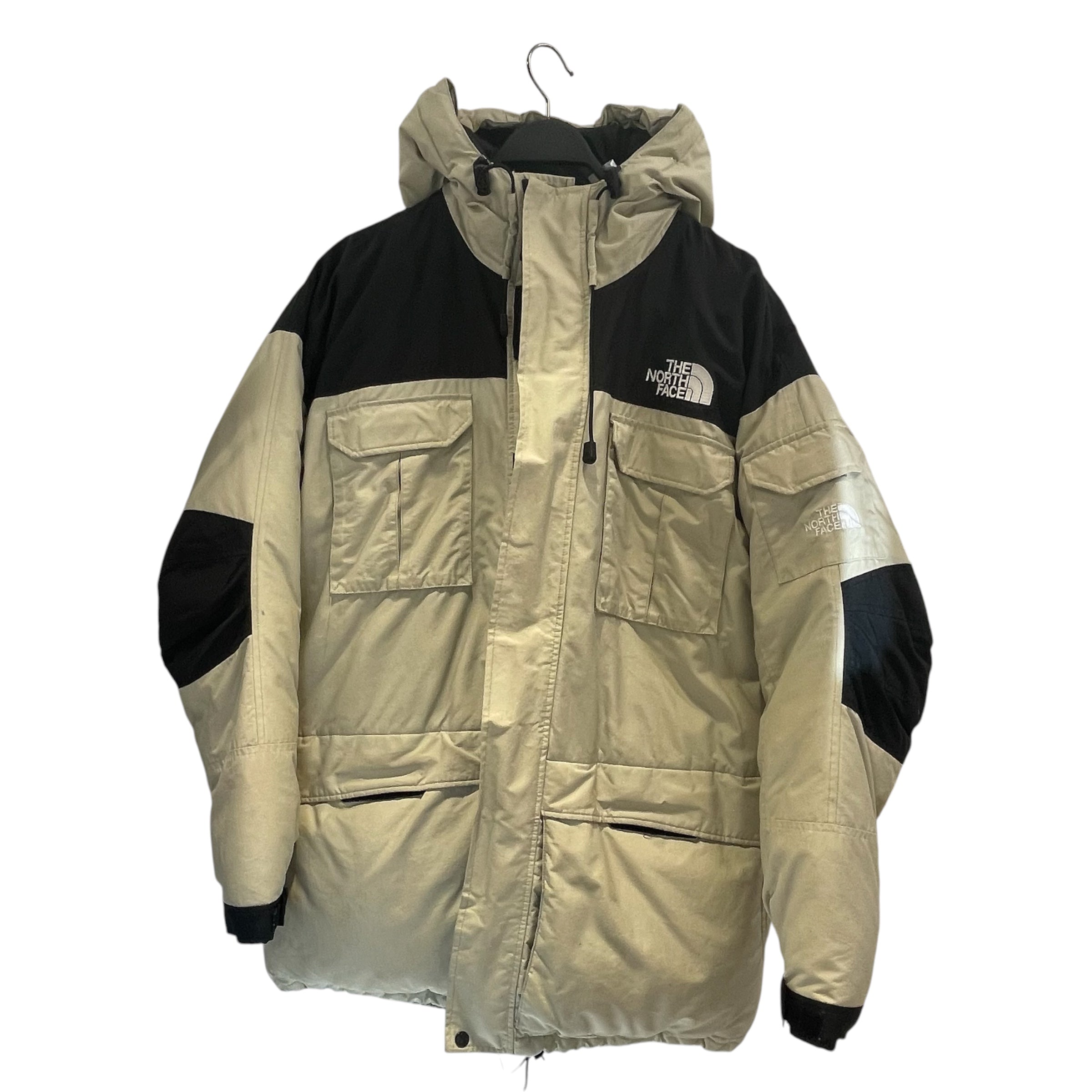 THE NORTH FACE/Coat/XL/Nylon/CRM/vintage/collar detail view 1