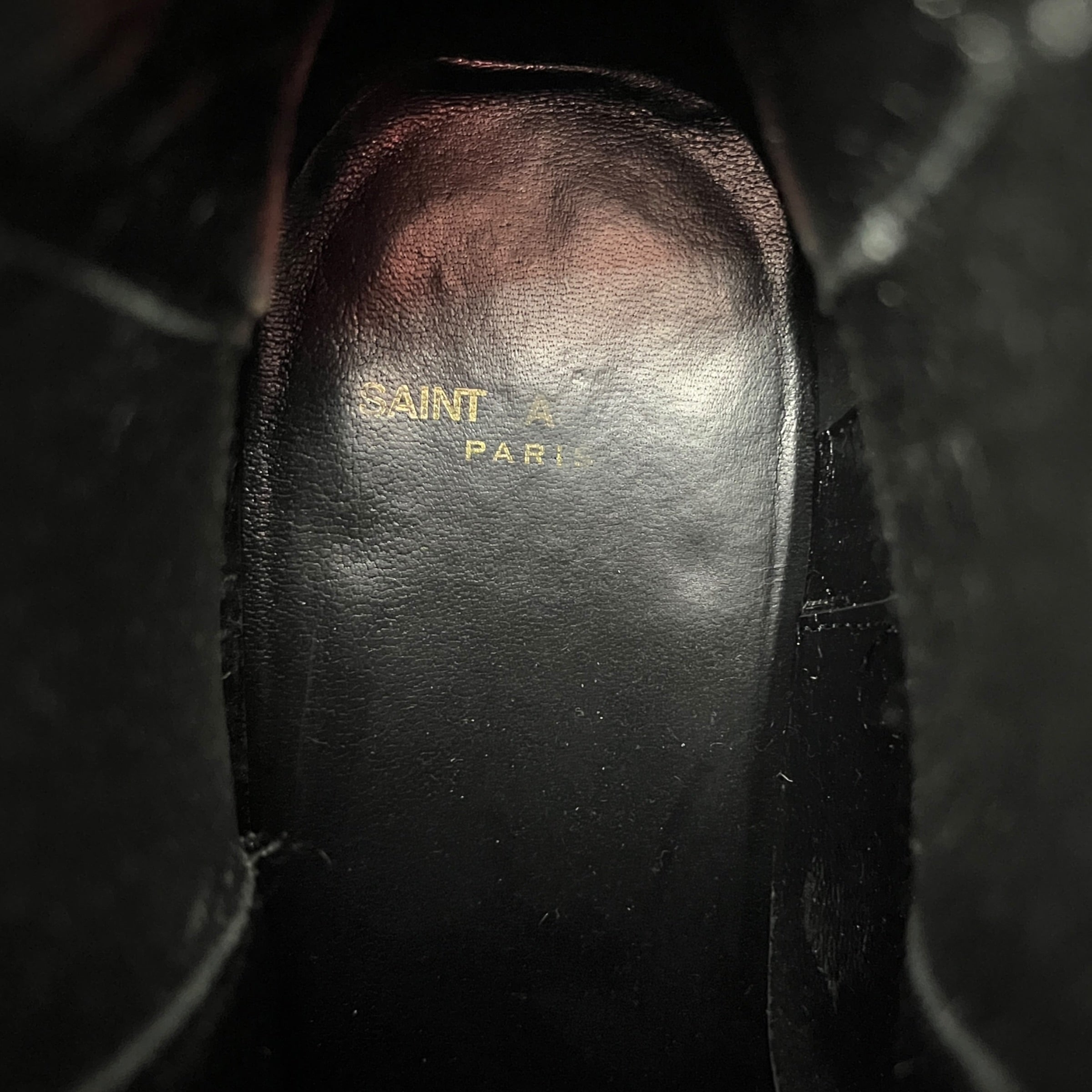 SAINT LAURENT/Chelsea Boots/US 10.5/Suede/BLK/ view 3