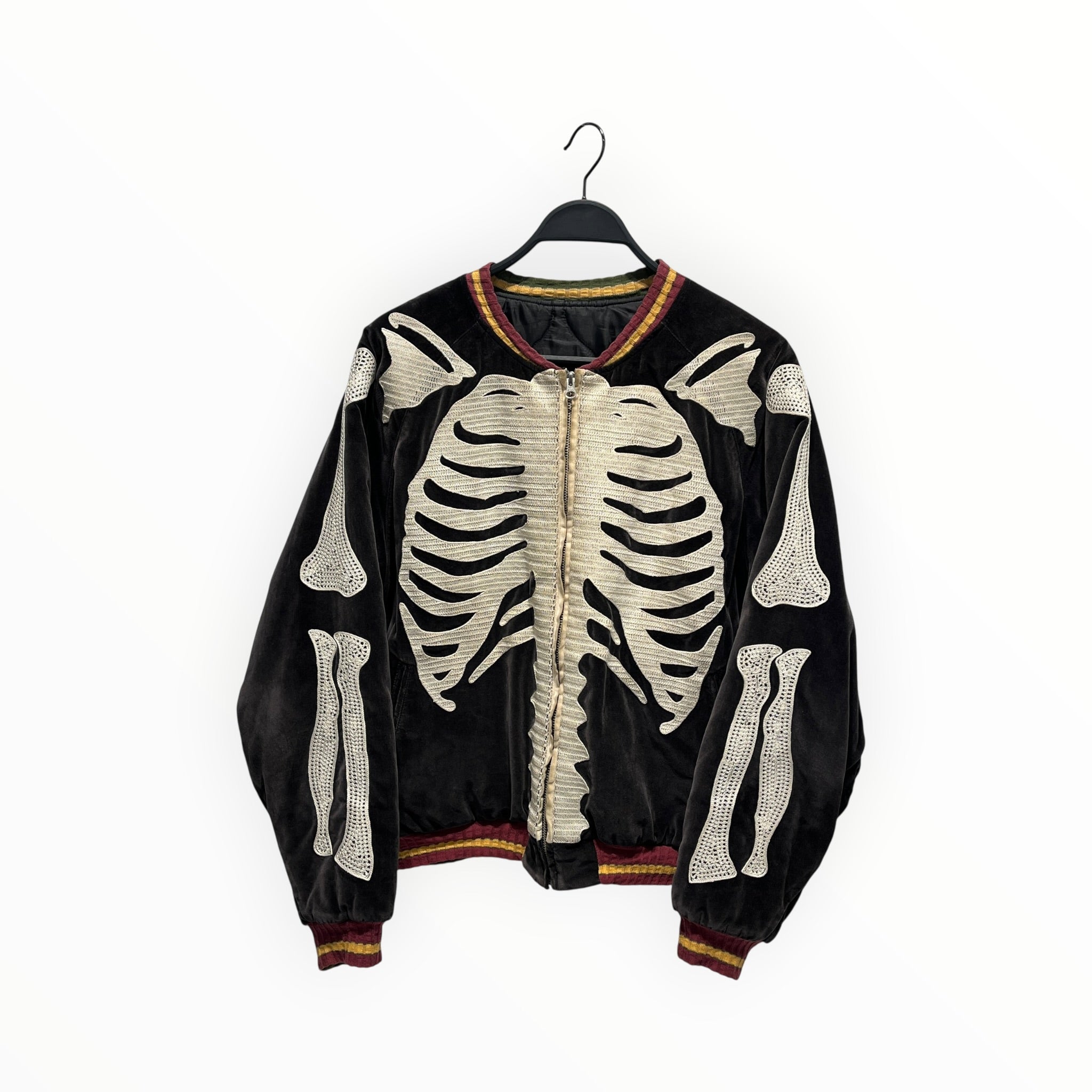 KAPITAL/Blouson/M/Cotton/NVY/Graphic/KOUNTRY SKELETON BOMBER view 1