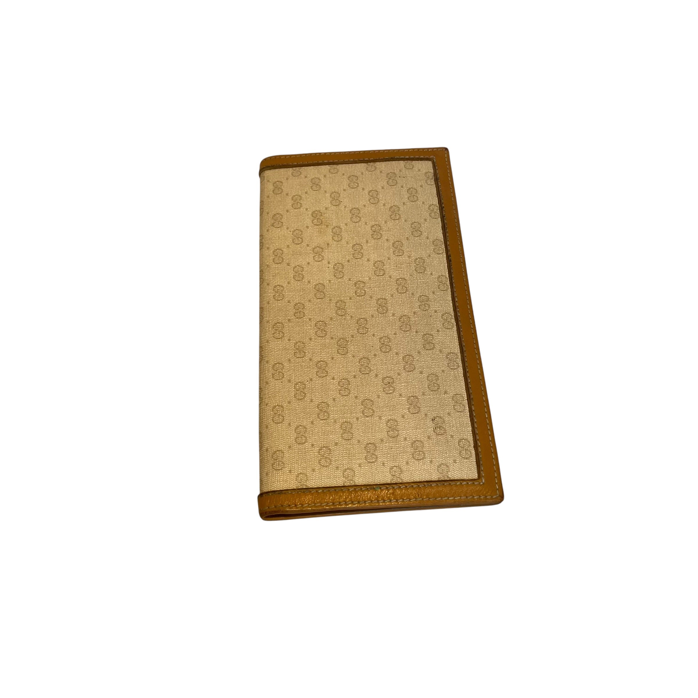 GUCCI/Long Wallet/Monogram/WHT/Gucci Flap Wallet Cream VIntag view 3