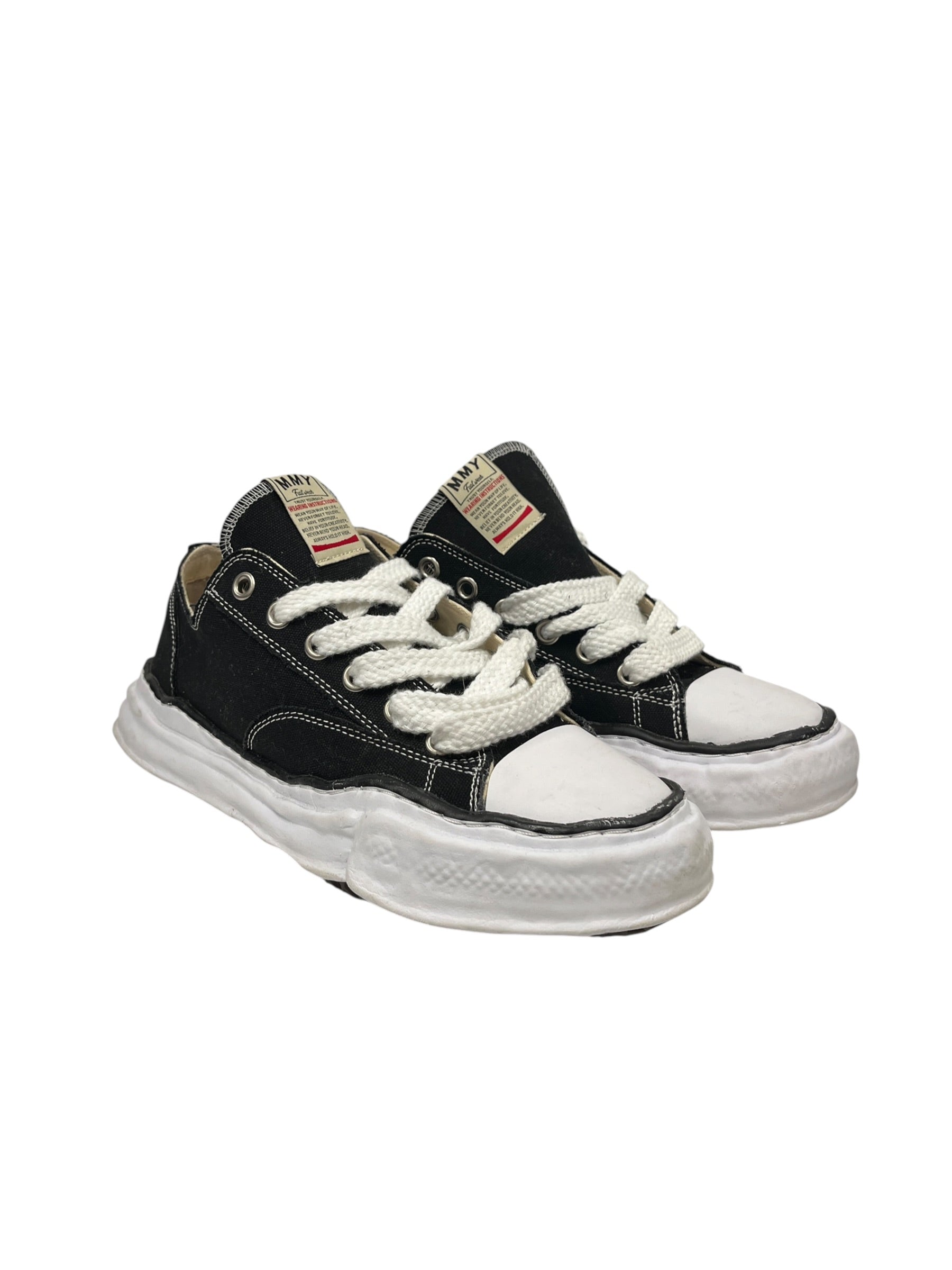 MIHARA YASUHIRO/Low-Sneakers/EU 45/Cotton/BLK/U-Tip/CONVERSE view 1