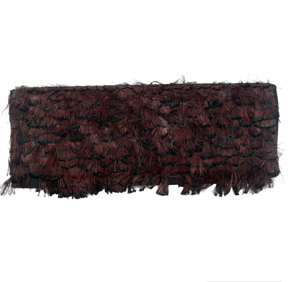 VALENTINO GARAVANI/Clutch Bag/BRD/Black Brown FeatherCrystal Bag view 2