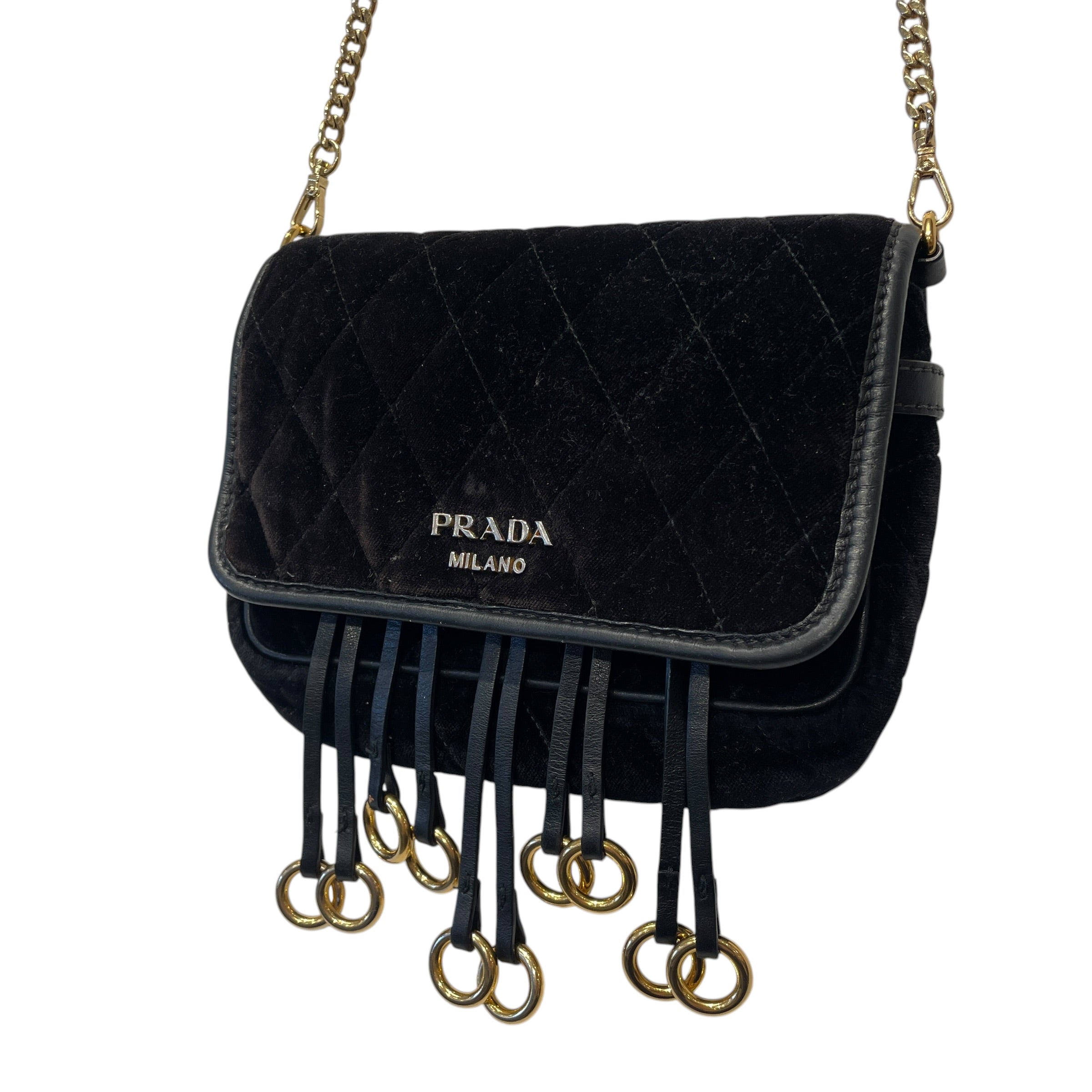 PRADA/Bag/BLK/VELLUTO IPUNTU QUILT VELVET view 3
