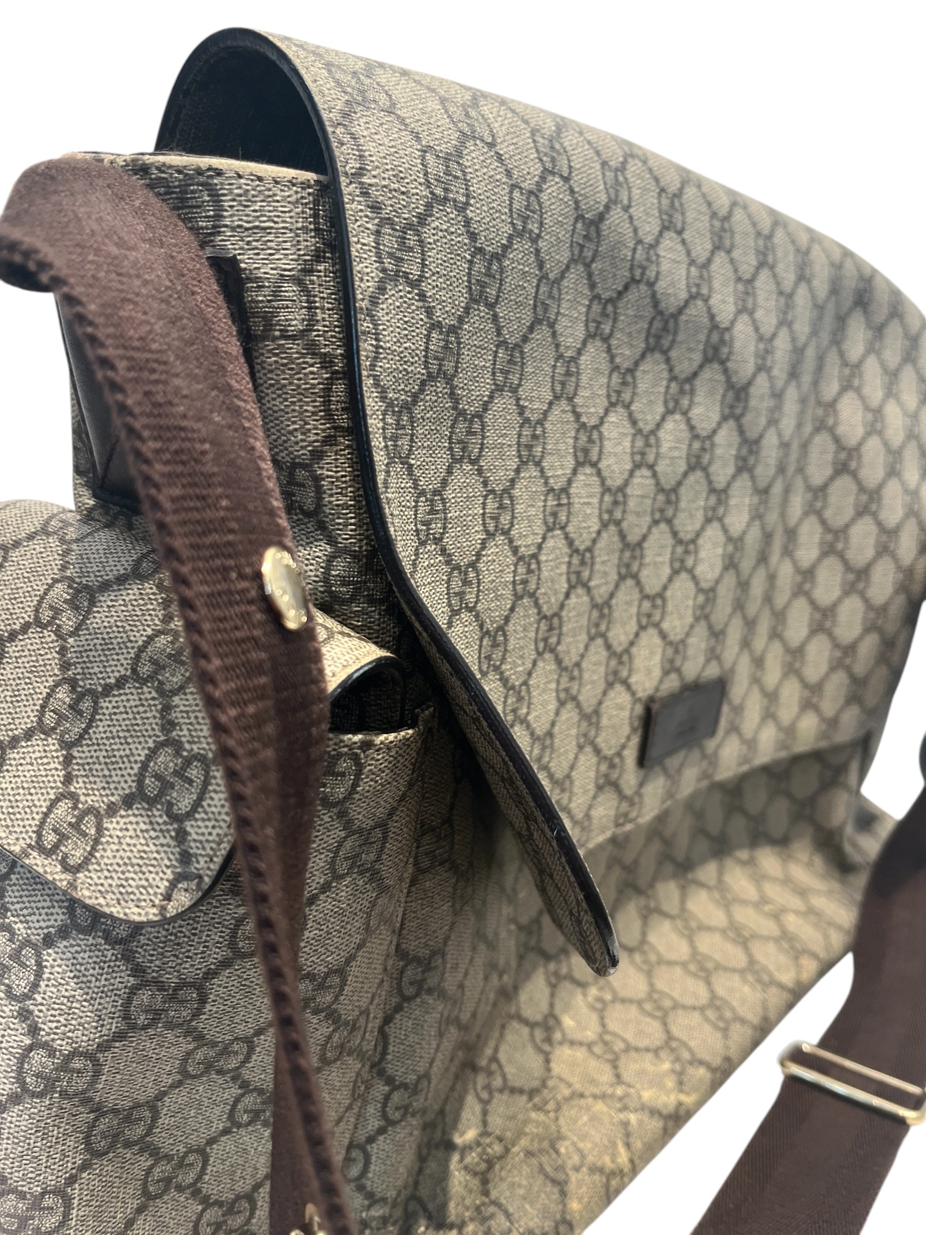 GUCCI/Bag/Monogram/Leather/CRM/MONOGRAM DIAPER BAG view 3