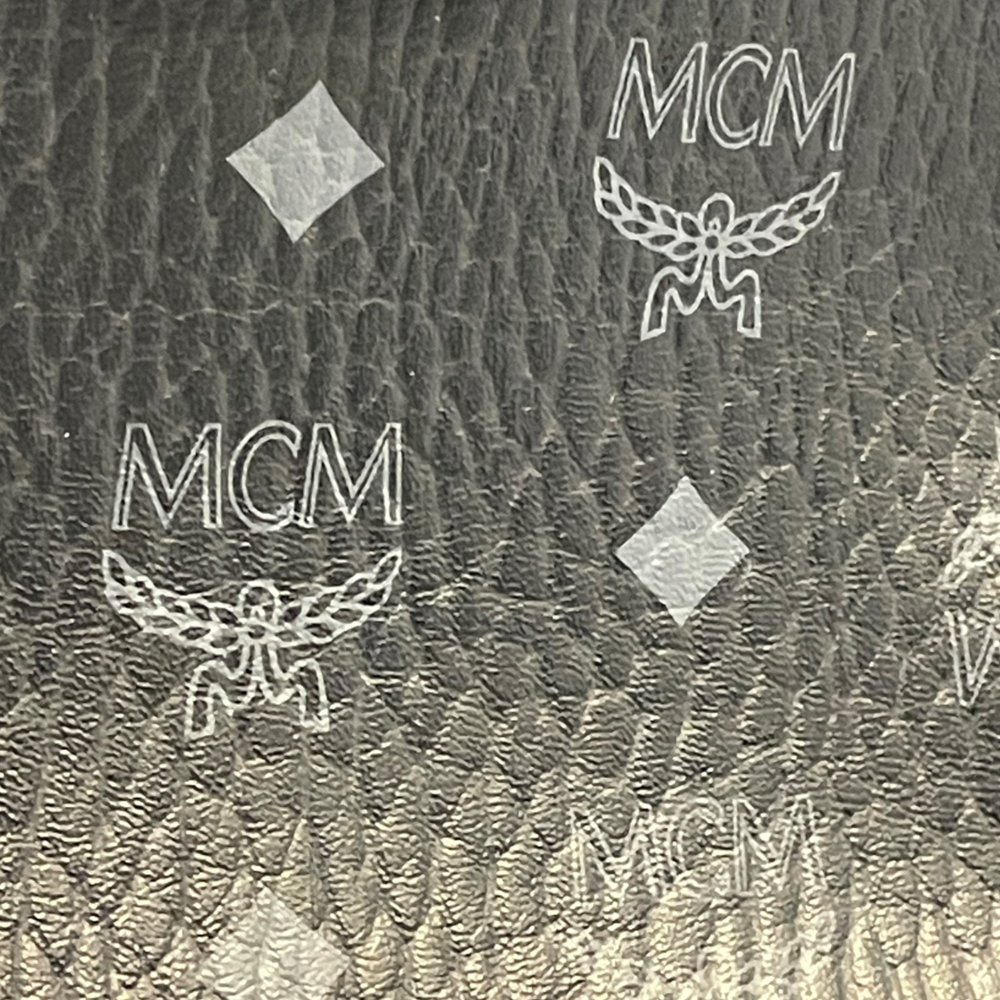 MCM/Backpack/Monogram/Leather/BLK/mcm small side studs view 6