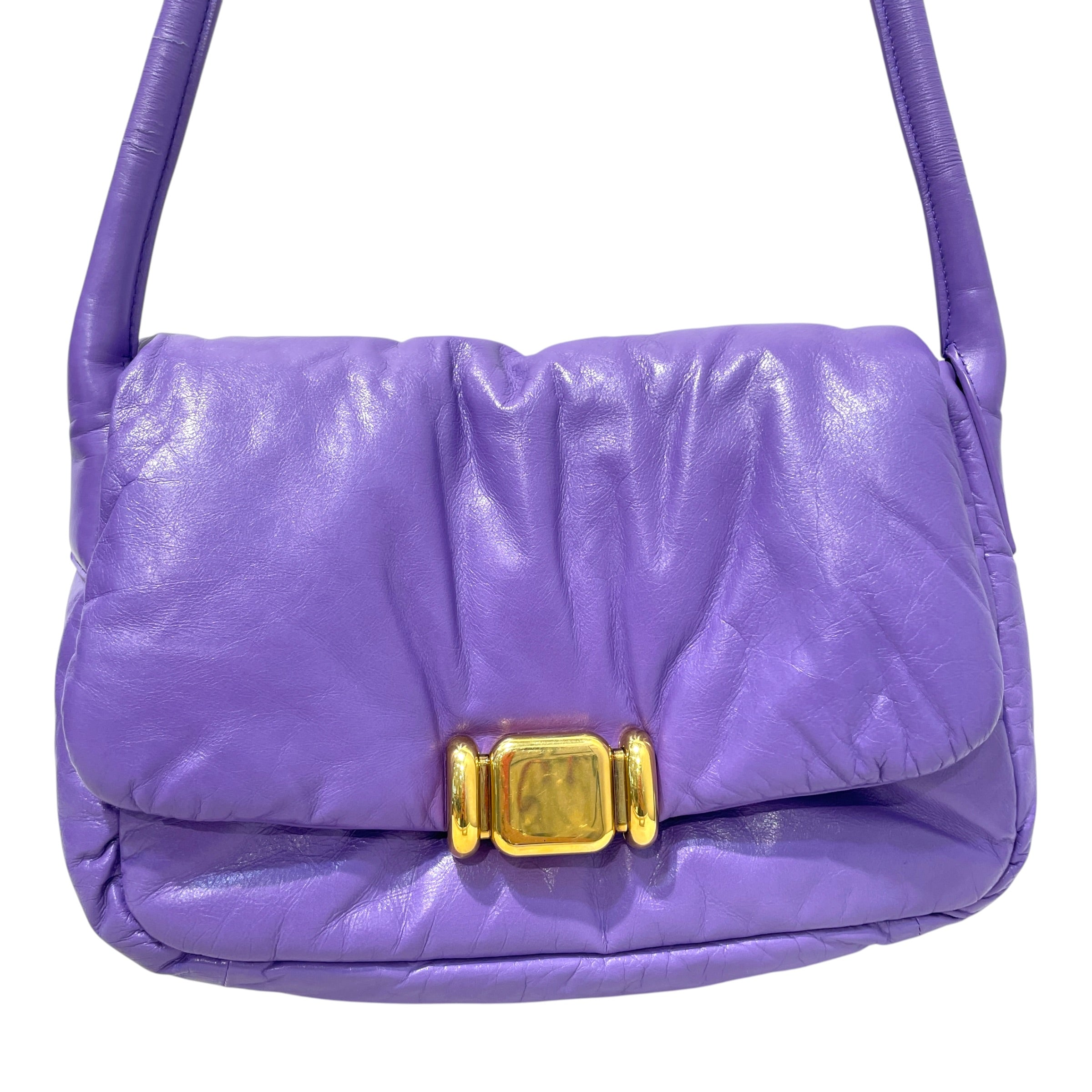 BOTTEGA VENETA/Cross Body Bag/Leather/PPL/Pad Brass Hardware Crossbody view 2