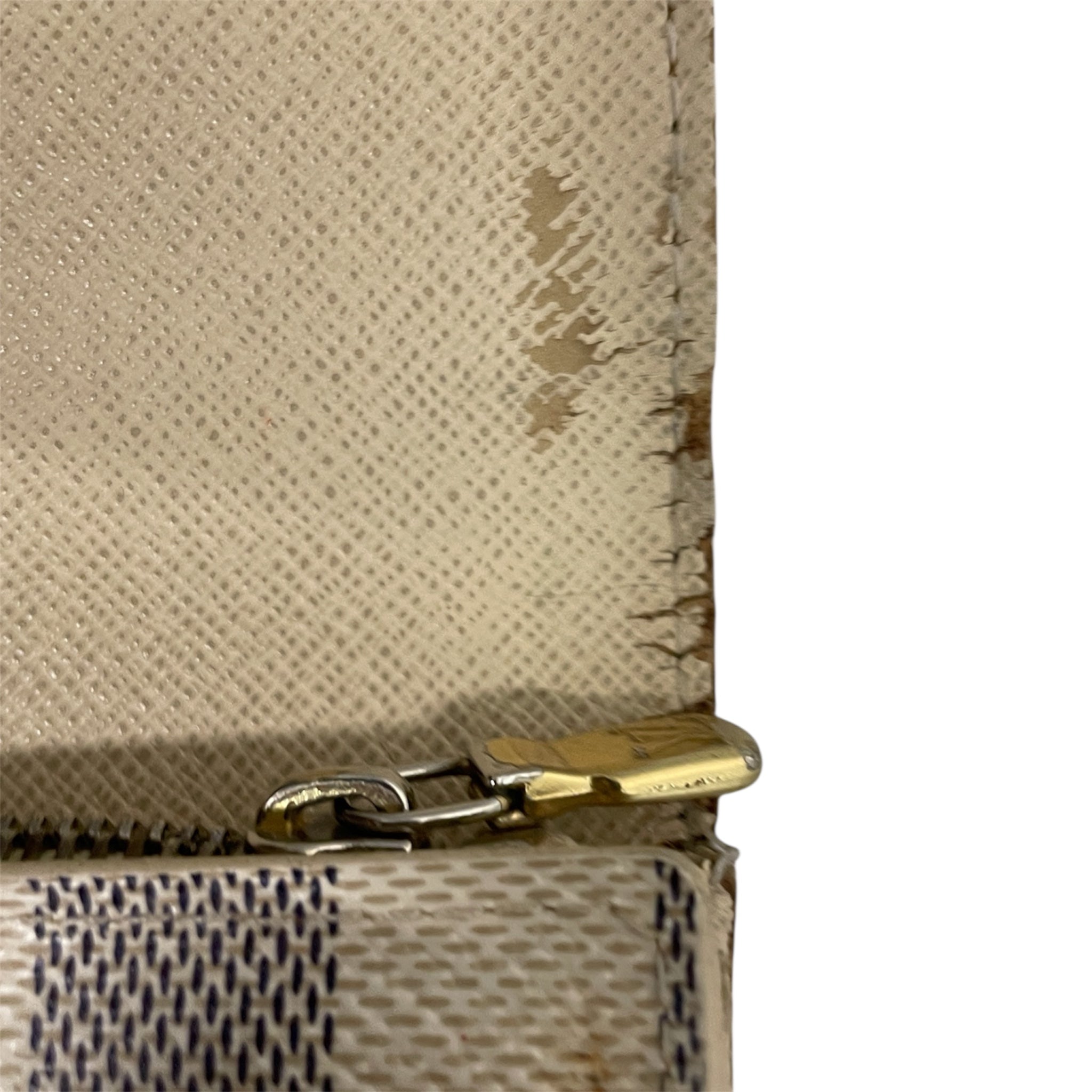 LOUIS VUITTON/Long Wallet/All Over Print/WHT/lv damier azur mi3057 view 4