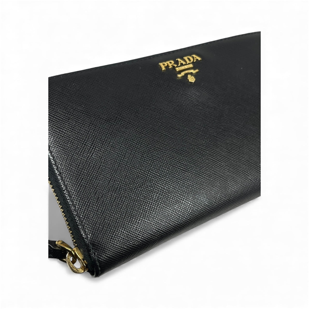 PRADA/Bifold Wallet/Leather/BLK/Saffiano Leather Wallet view 5