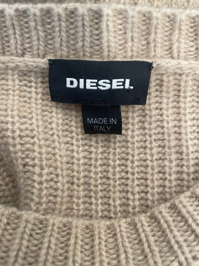 DIESEL/Sweater/XS/Wool/BEG/
