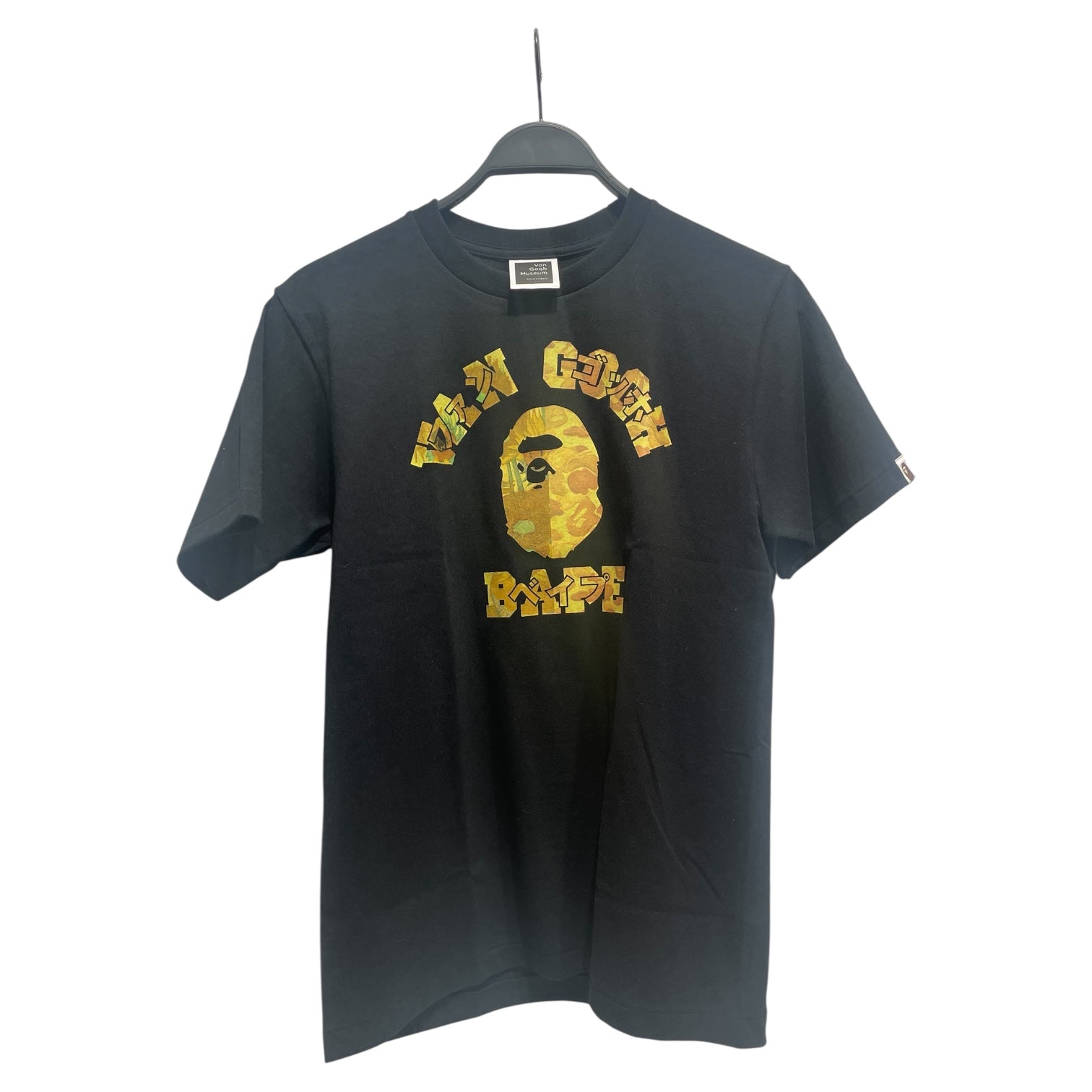 A BATHING APE/T-Shirt/S/Cotton/BLK/Graphic/VAN GOGH MUSEUM view 1