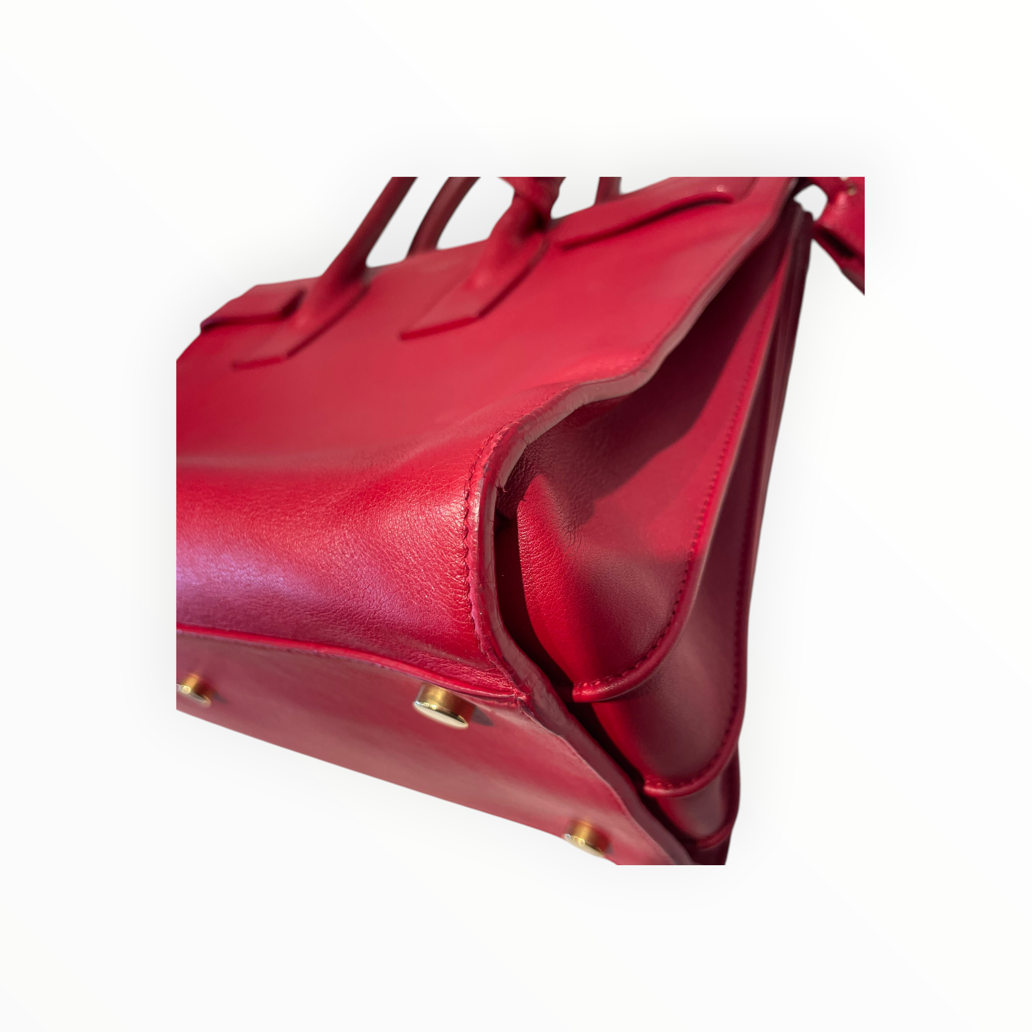 YVES SAINT LAURENT/Hand Bag/Leather/RED/Sac De Jour view 9
