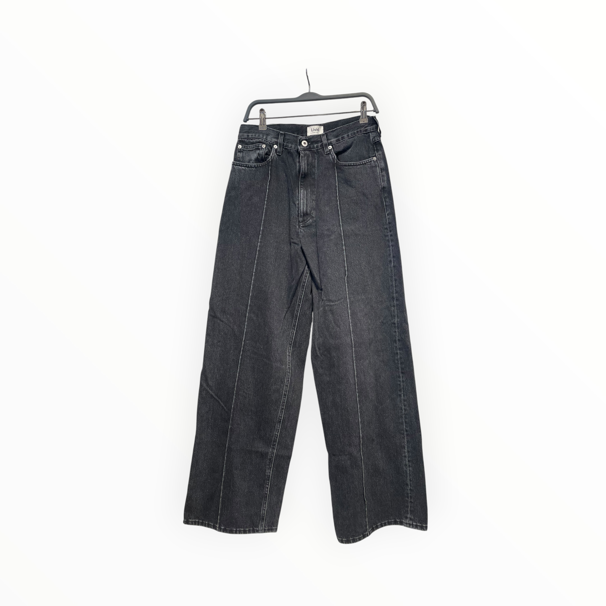 Livid/Straight Pants/30/Denim/BLK/Seam Down Middle Of Leg view 1
