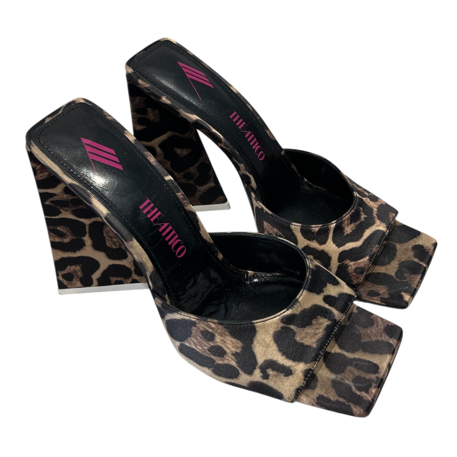 THE ATTICO/Heels/EU 40/Animal Pattern/BRW/Open-Toe/Leopard view 1